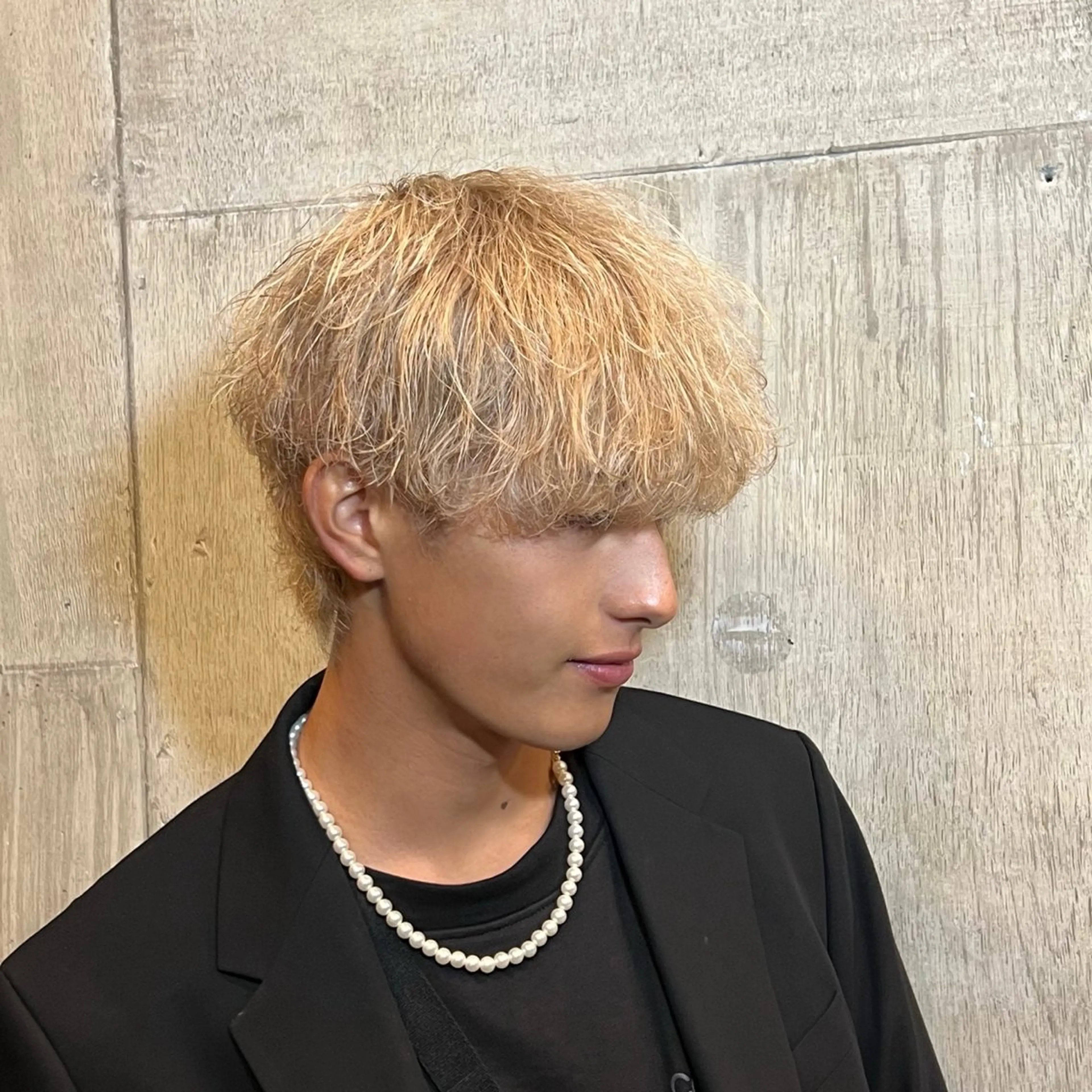 メンズ メンズ韓国風 韓国マッシュ マッシュ カット ヘアカラー トリートメント メンズ特化/パーマ/ メッシュ/竜成のヘアスタイル