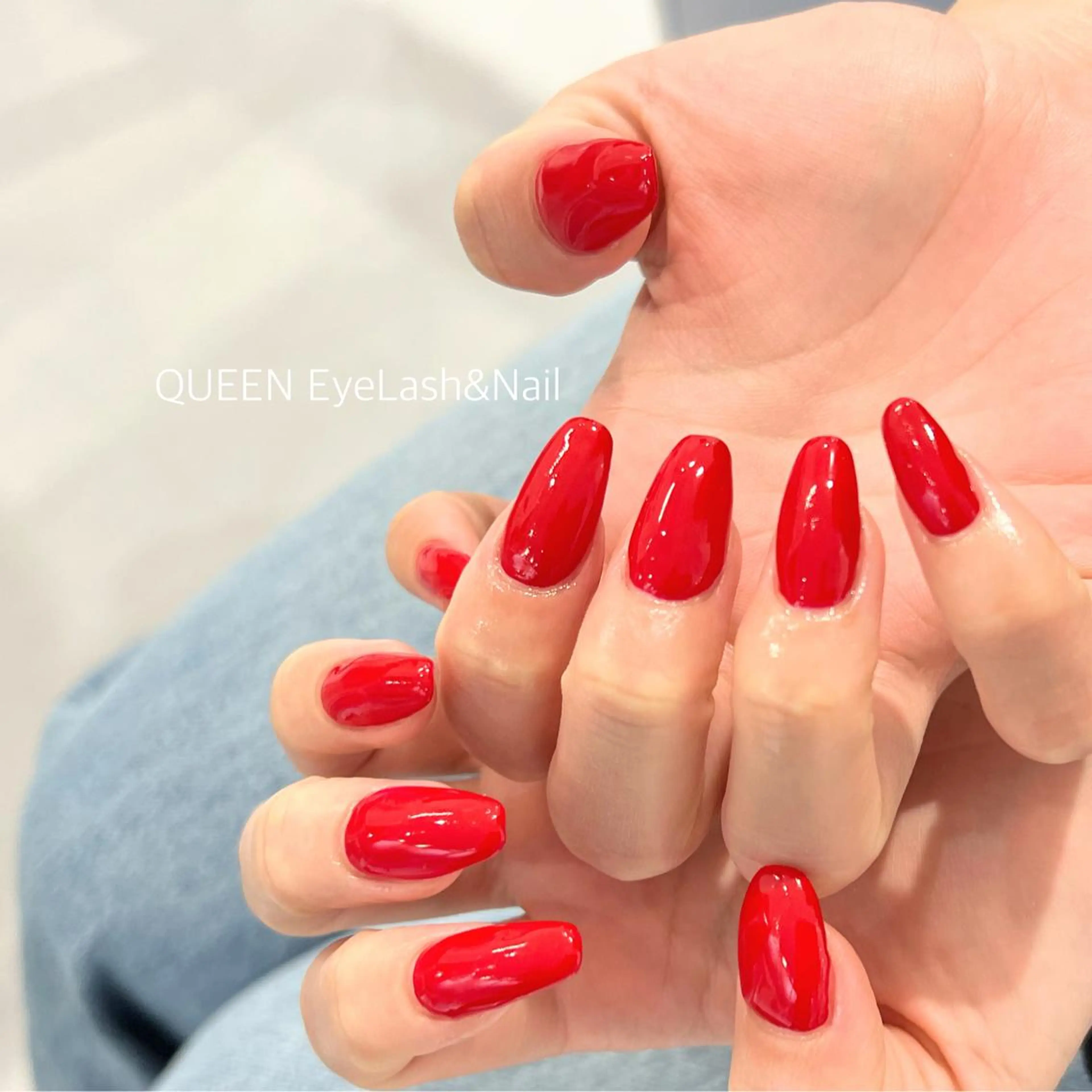 セミロング カラー ネイル ハンドネイル Bloom Nailのネイルデザイン