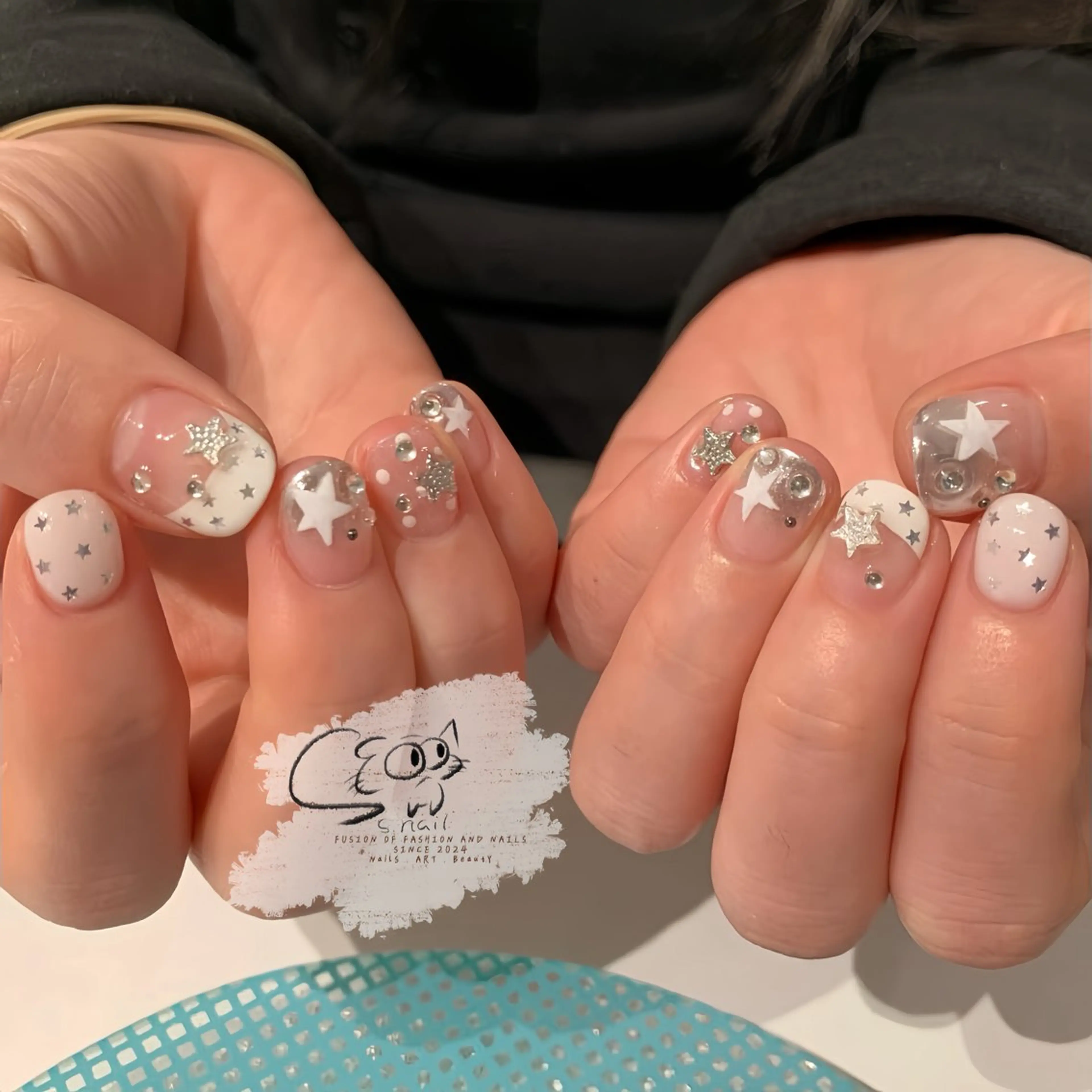 ネイル チークネイル フレンチネイル グラデーション マグネットネイル ワンカラーネイル S.nail _のネイルデザイン