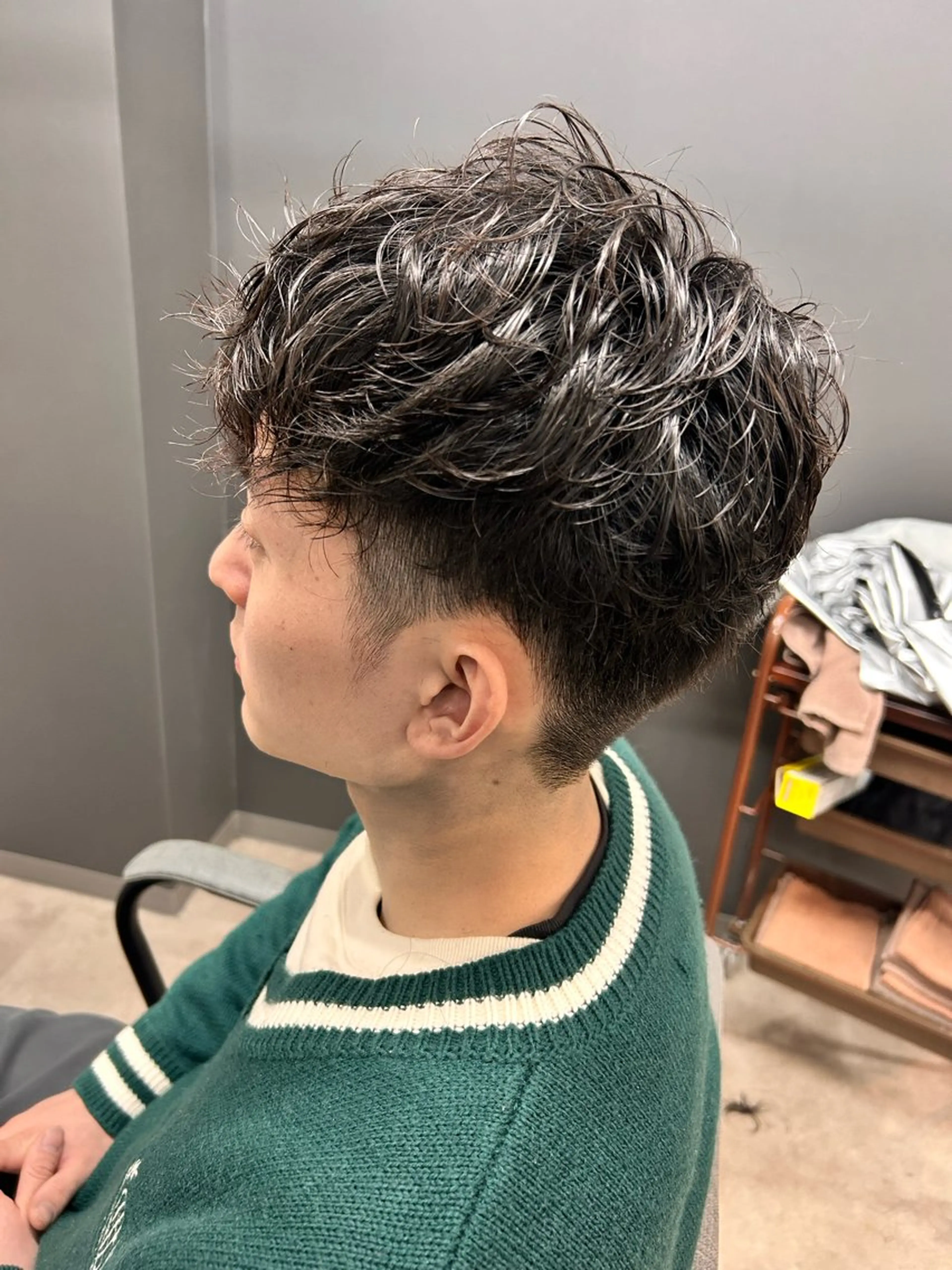 パーマ メンズ メンズパーマ ニュアンスパーマ 【パーマ】【デザイン カラー】拳🌊のヘアスタイル