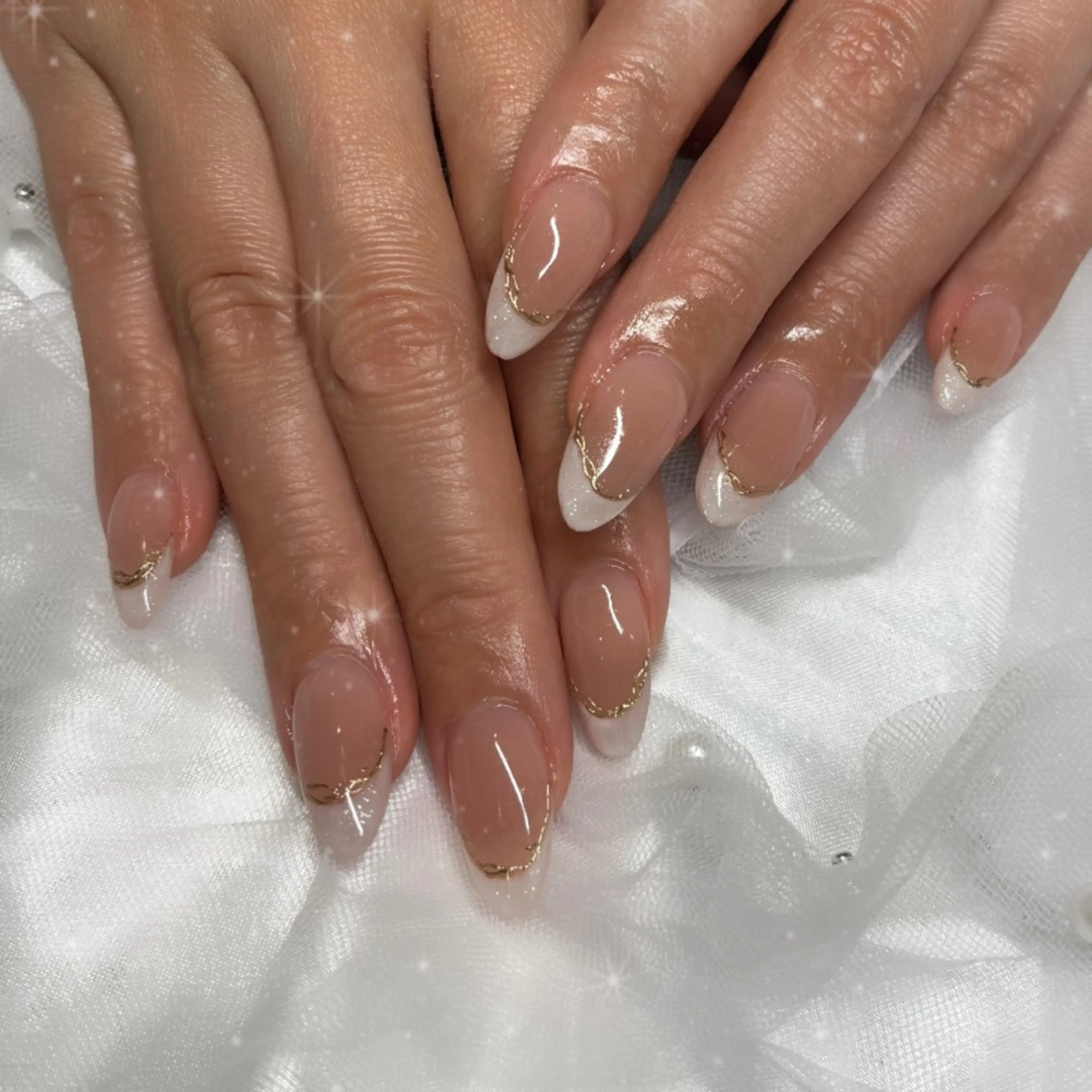 ネイル フレンチネイル ハンドネイル ブルーデイジー栄本店所属・BlueDaisy 栄本店のネイルデザイン