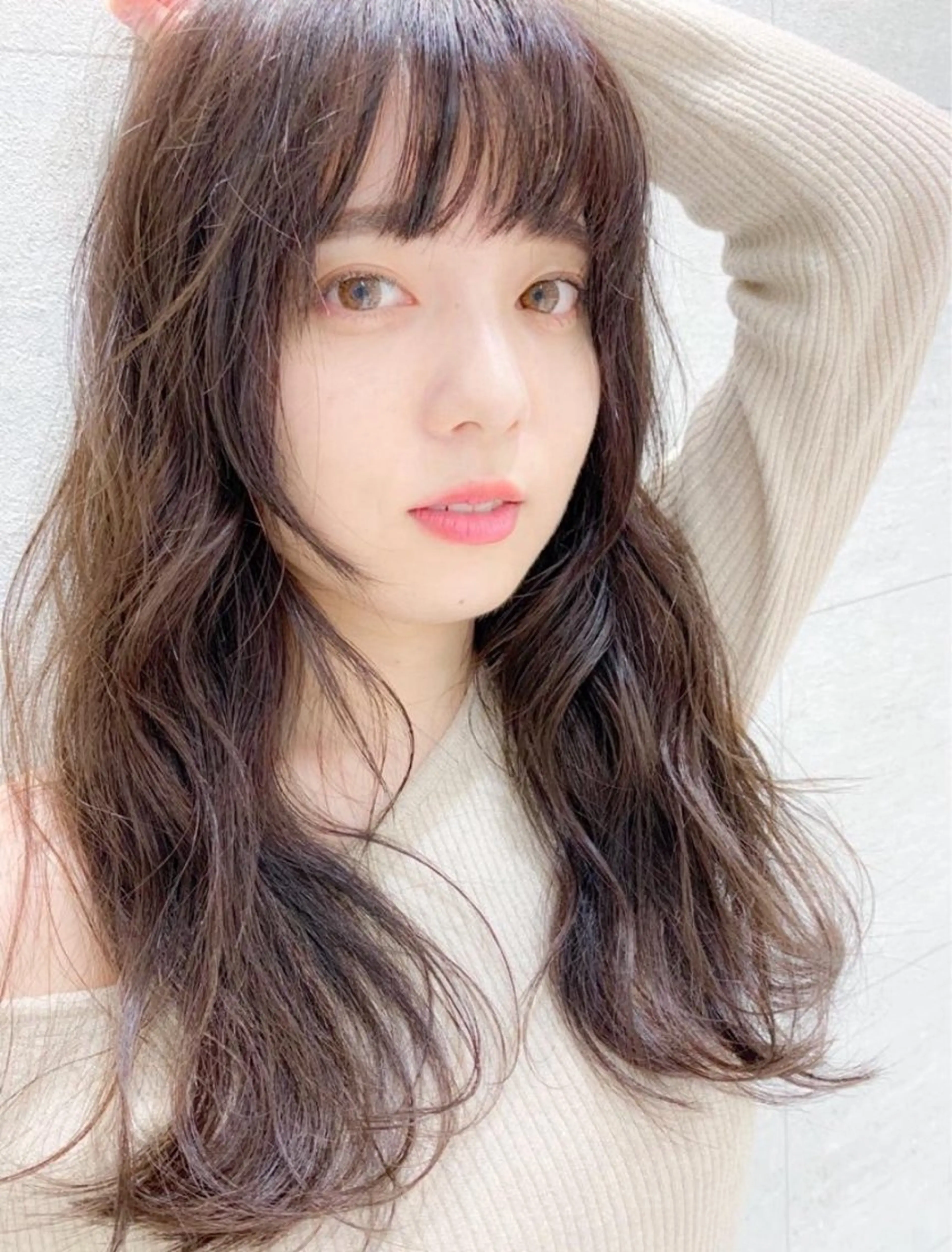 カラー 🫧艶髪カラー/ナチ ュラルヘア🌿まつきのヘアスタイル