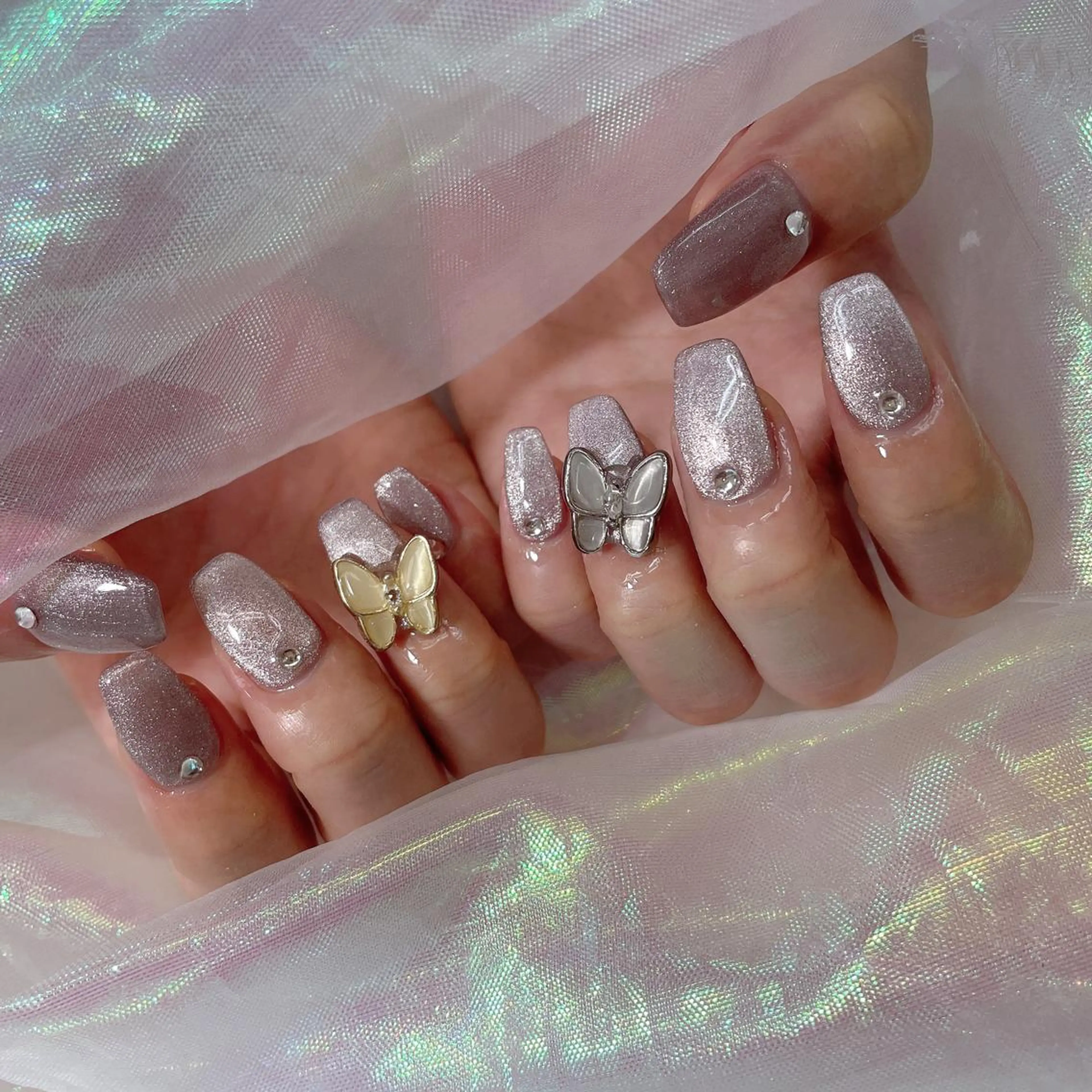 ネイル 🦋ネイルサロン ブラン🌈ゆりのネイルデザイン