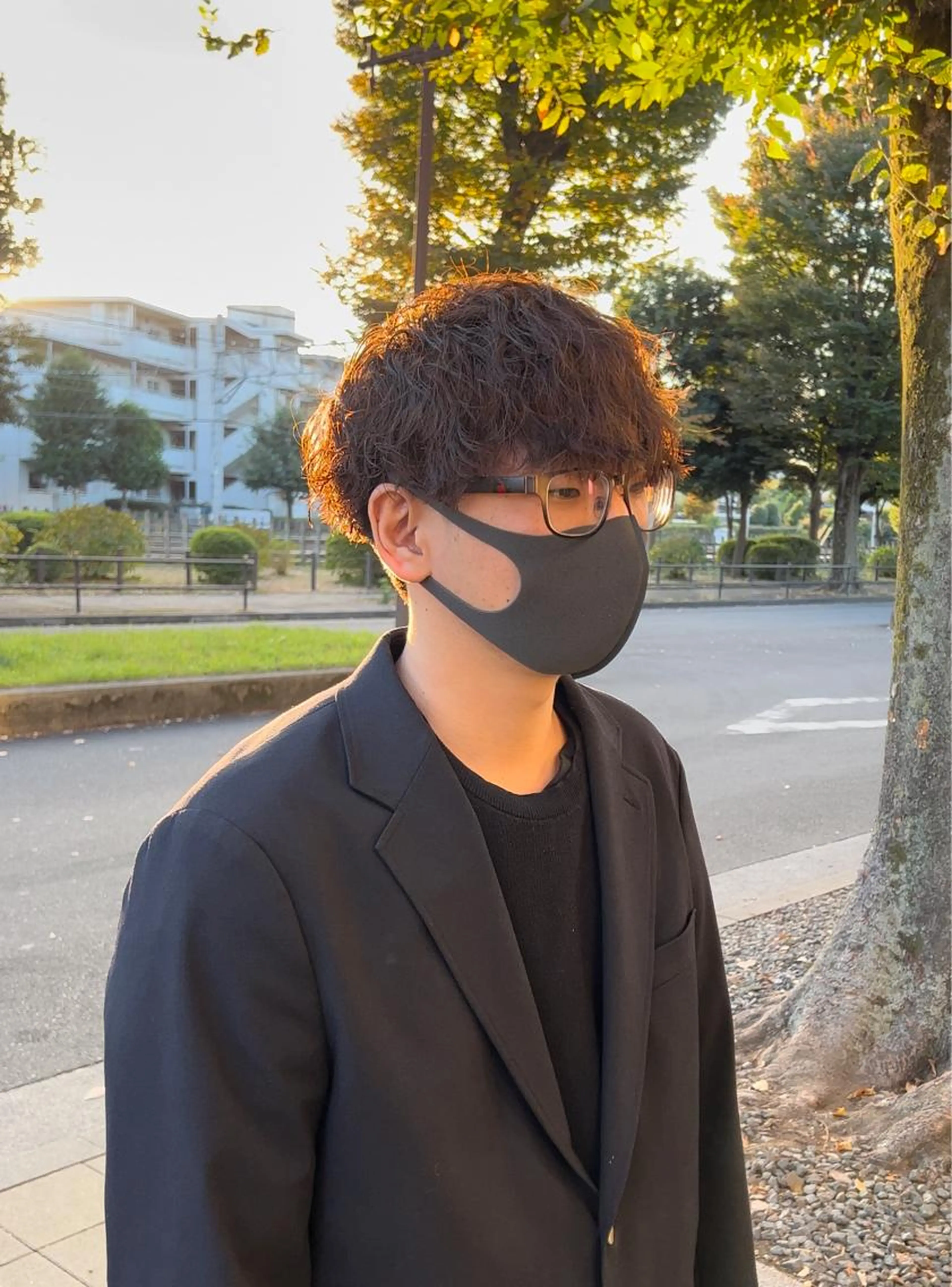 men'sカット＋フルカラー+パーマの写真