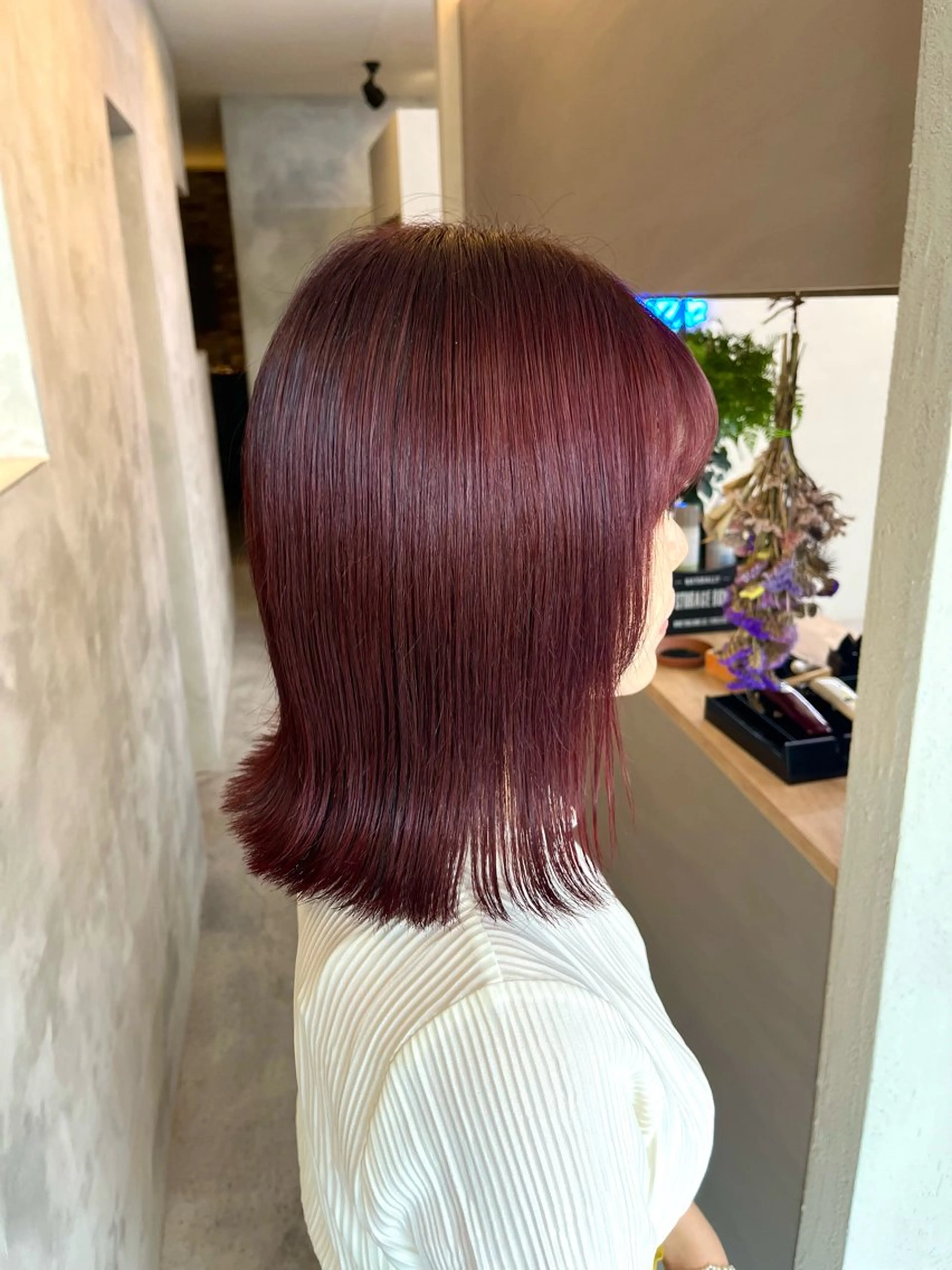 ミディアム カラー Yuka /ツヤカラー✨のヘアスタイル