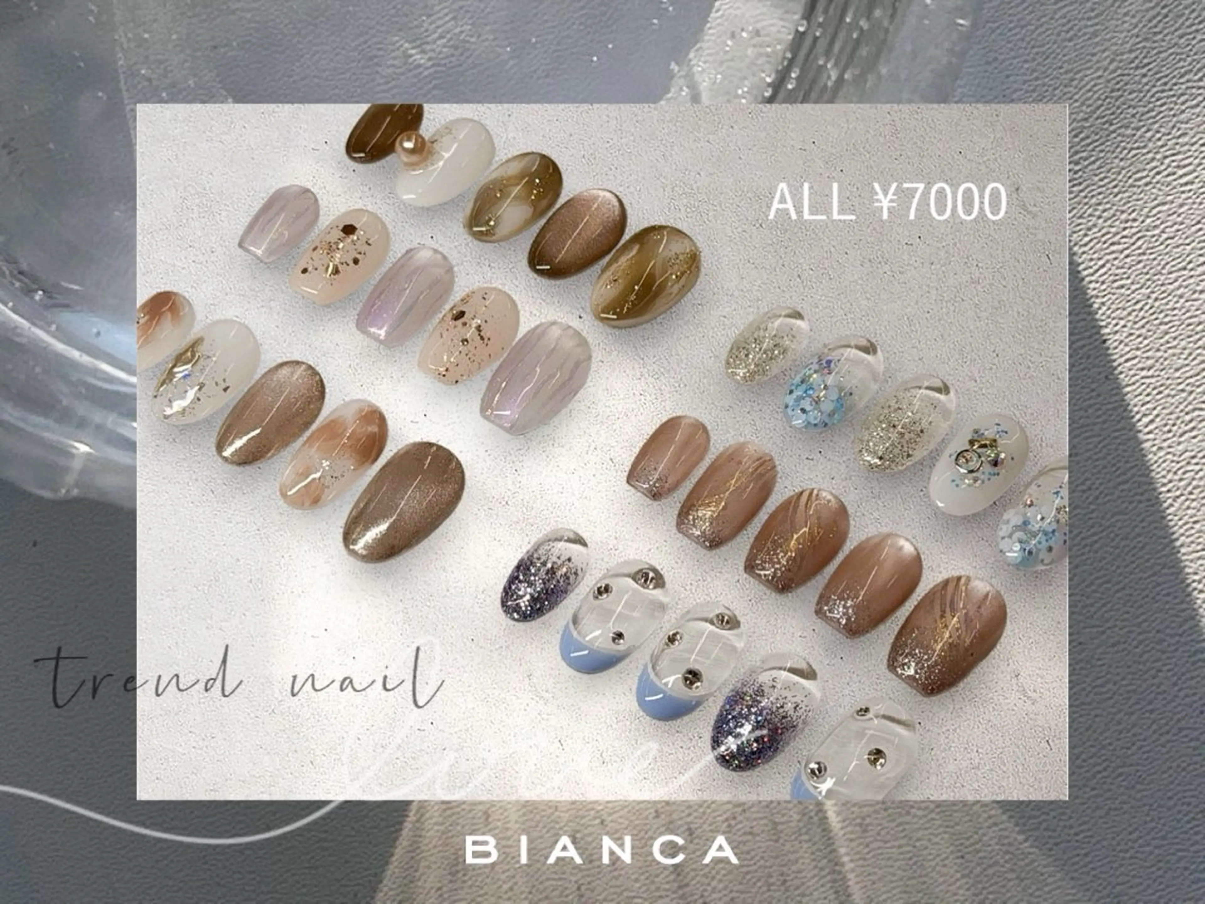 ネイル ハンドネイル BIANCA 🖤 NISHIMURAのネイルデザイン