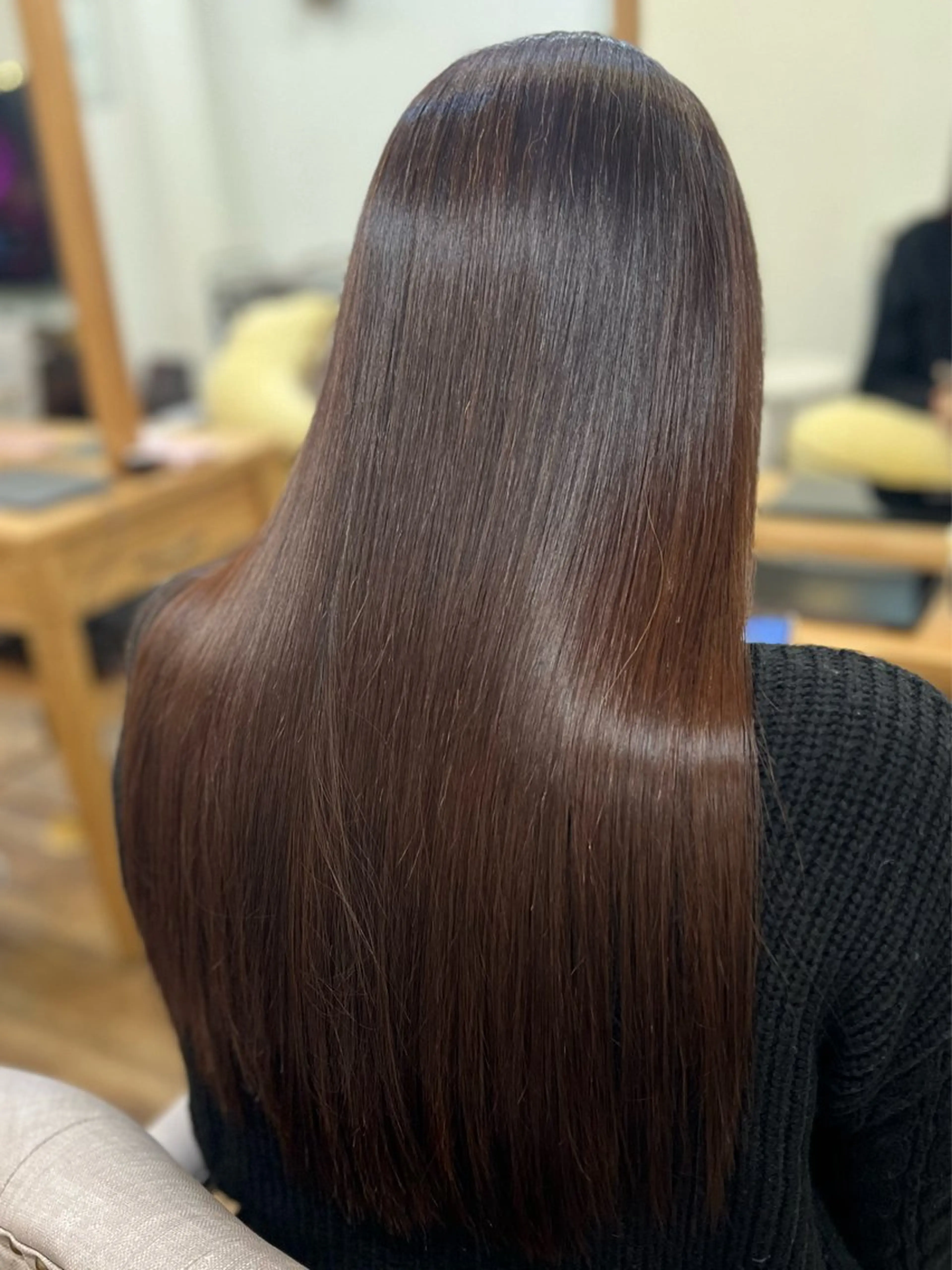 ロング パーマ 髪質改善 縮毛矯正 小野 ふみこのヘアスタイル