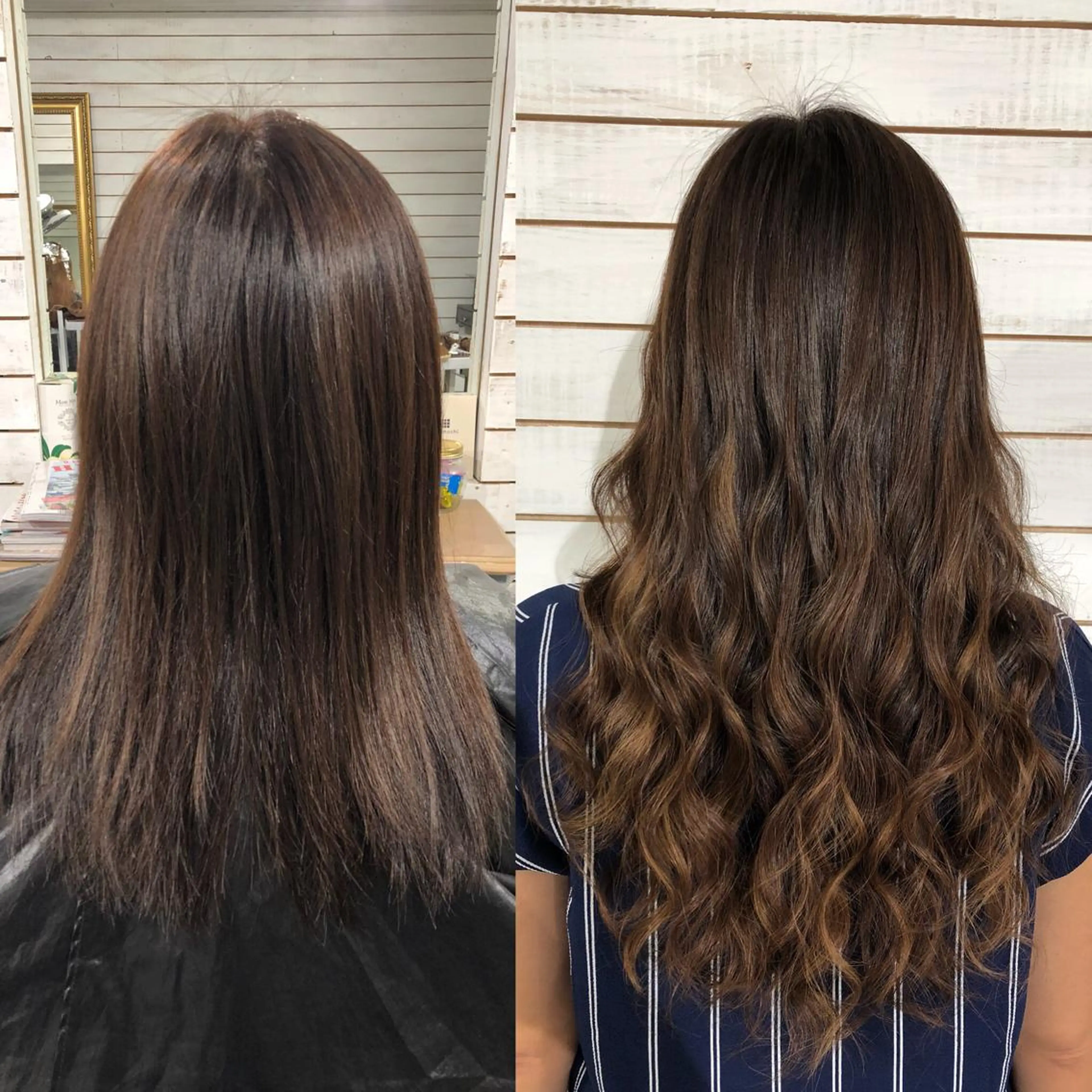 ミディアム カラー シールエクステ エクステ 🧡艶髪ちゅるん髪 🫧🧡YUKI❄️のヘアスタイル