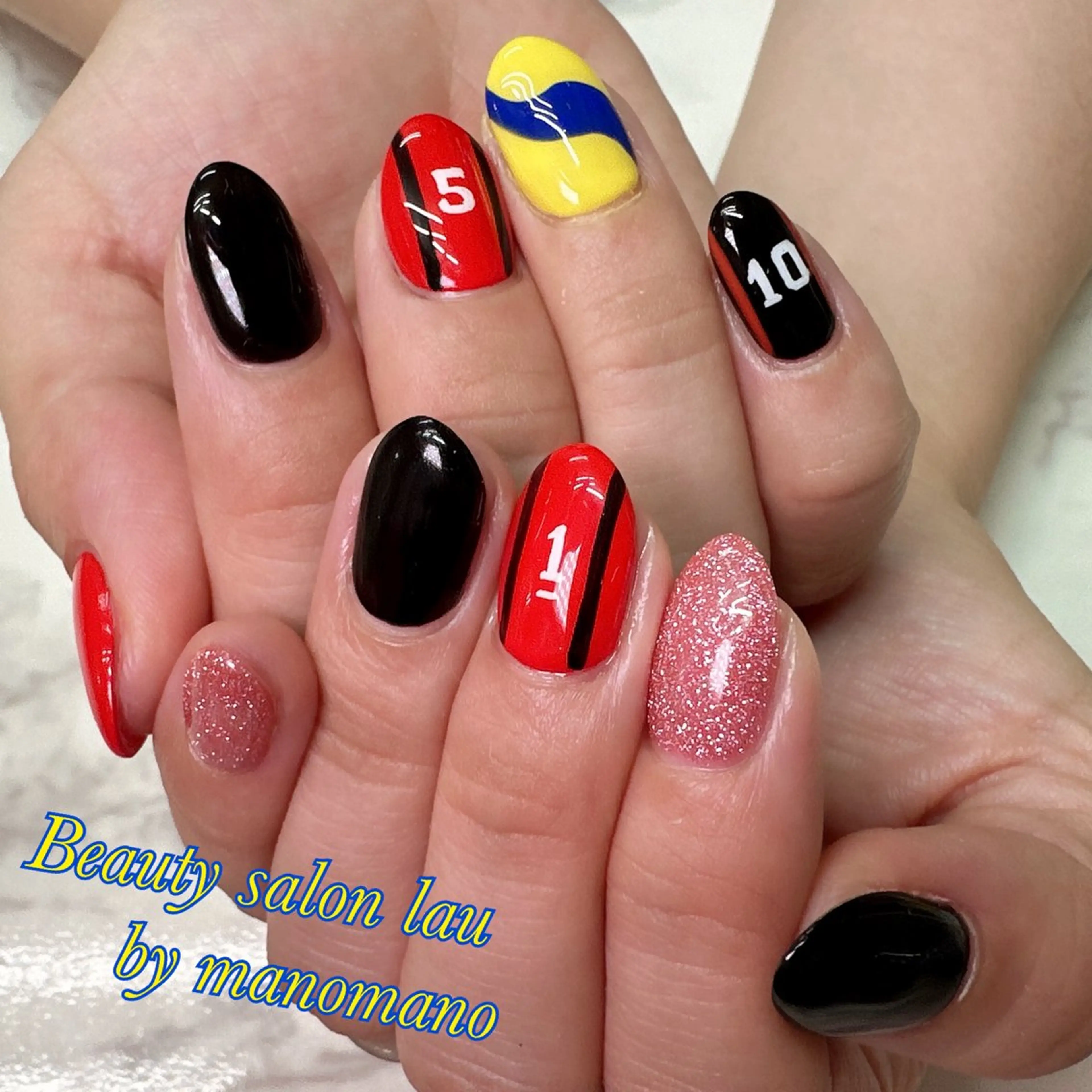 ネイル ハンドネイル ラウバイマノマノ なかざとのネイルデザイン