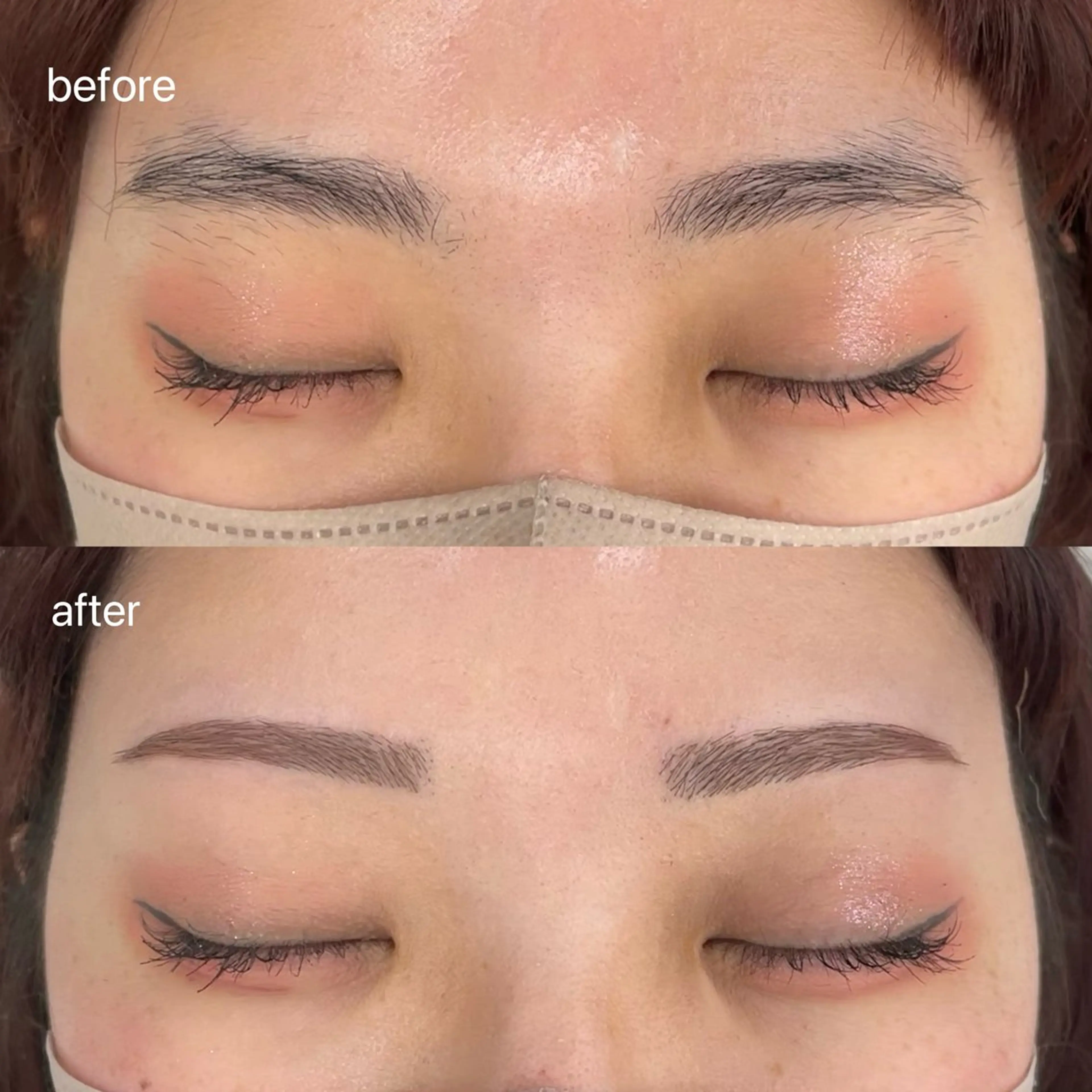 アイブロウ 眉毛ワックス脱毛 ワックス脱毛 眉カット mila.池袋 🤍ヨコヤマのマツエク・マツパデザイン