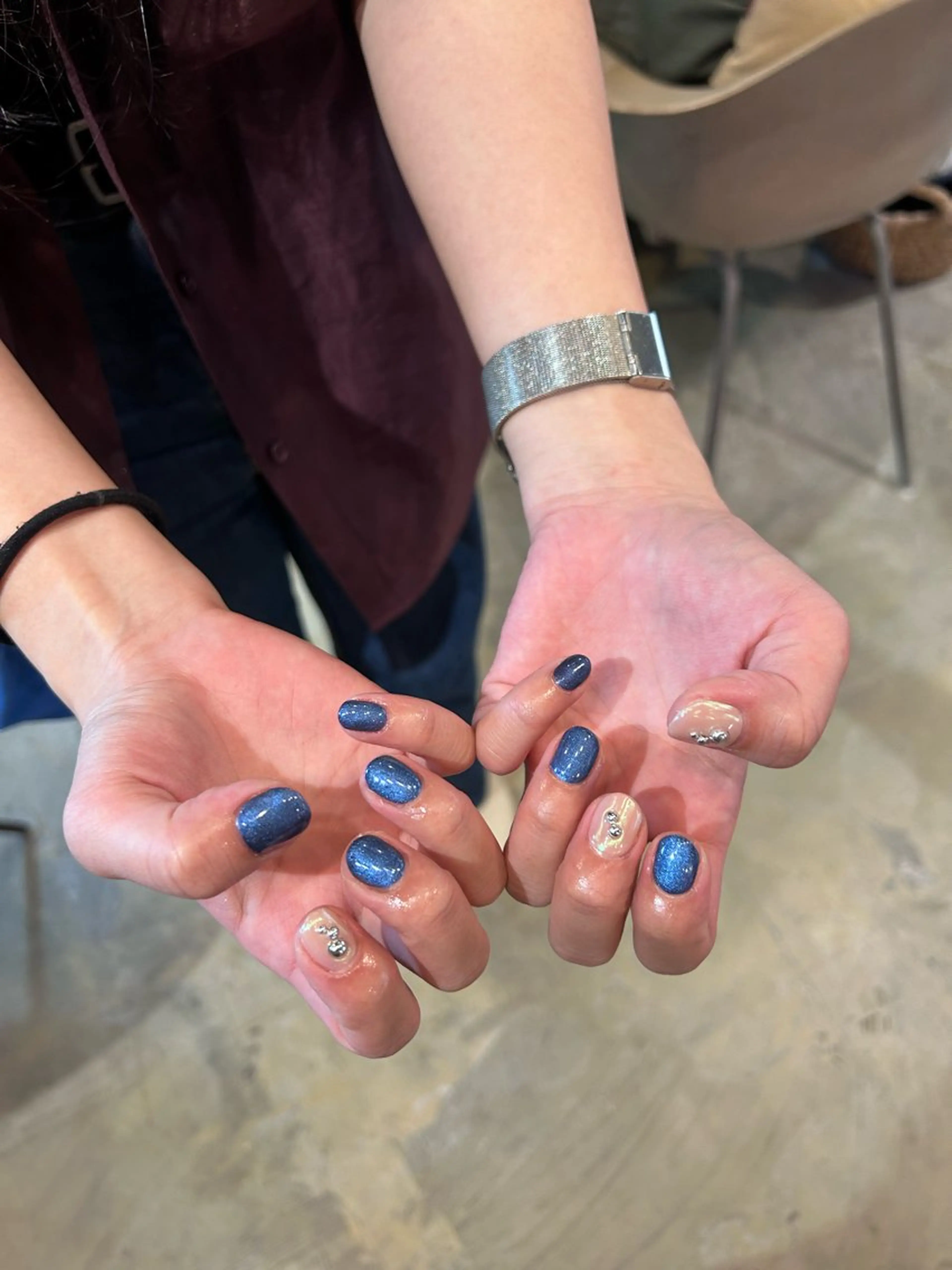 ネイル アートネイル シンプルネイル キラキラオメメ みずなのネイルデザイン