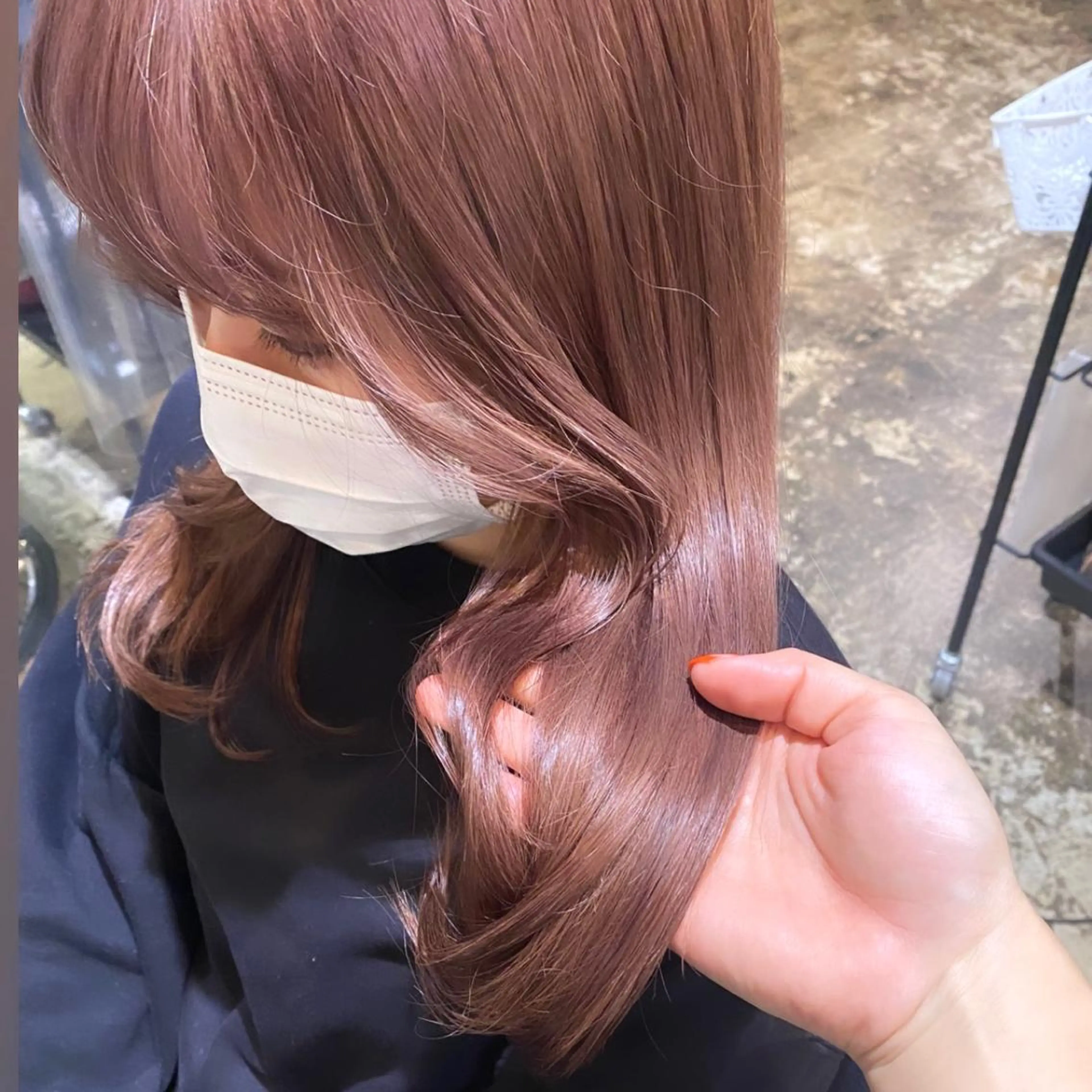 セミロング カラー 透明感カラー/京橋/ reikoのヘアスタイル