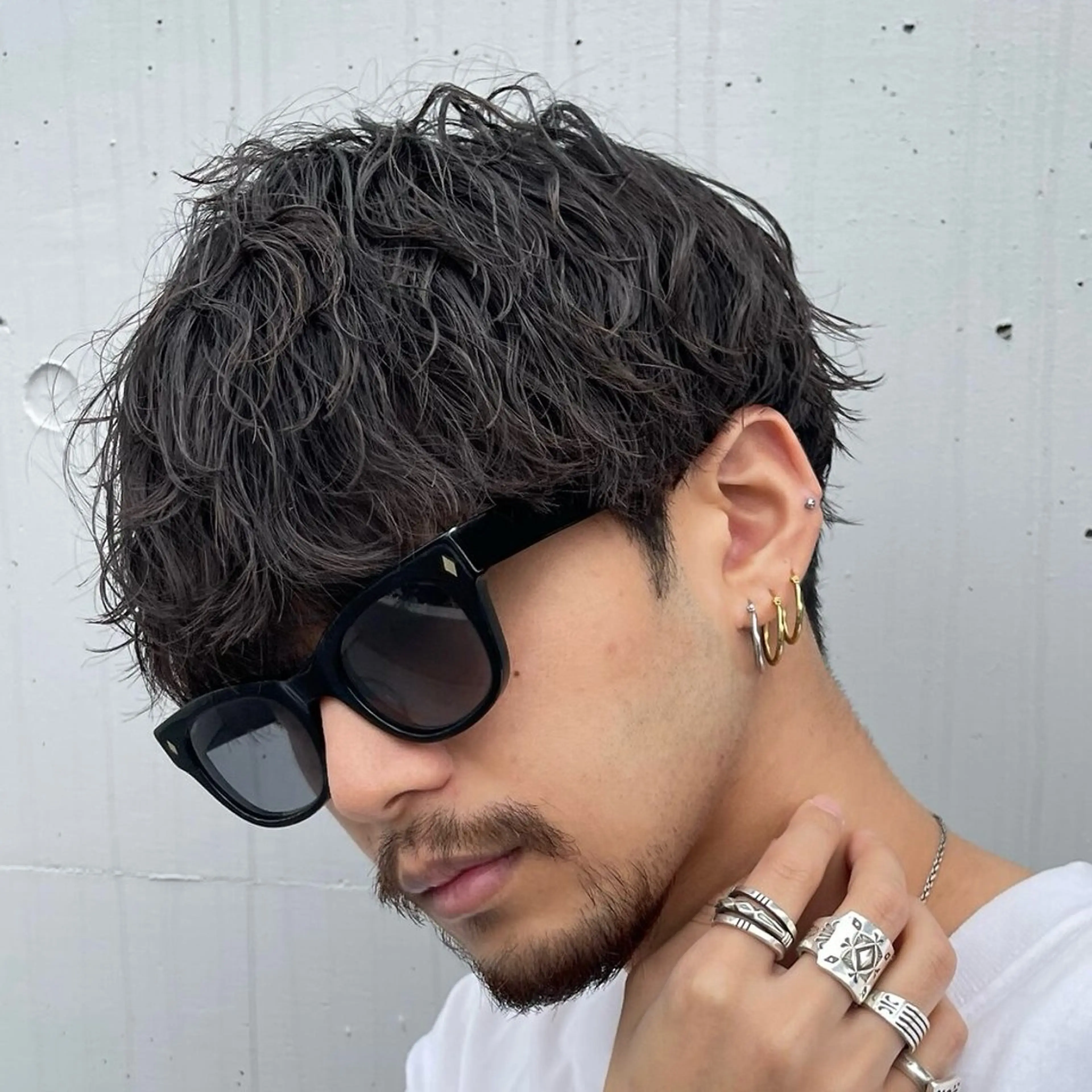 パーマ メンズ センターパート マッシュ メンズパーマ プードルパーマ メンズツイストパーマ カット パーマ 仙台メンズパーマ/ fifth/丸山佳叶のヘアスタイル