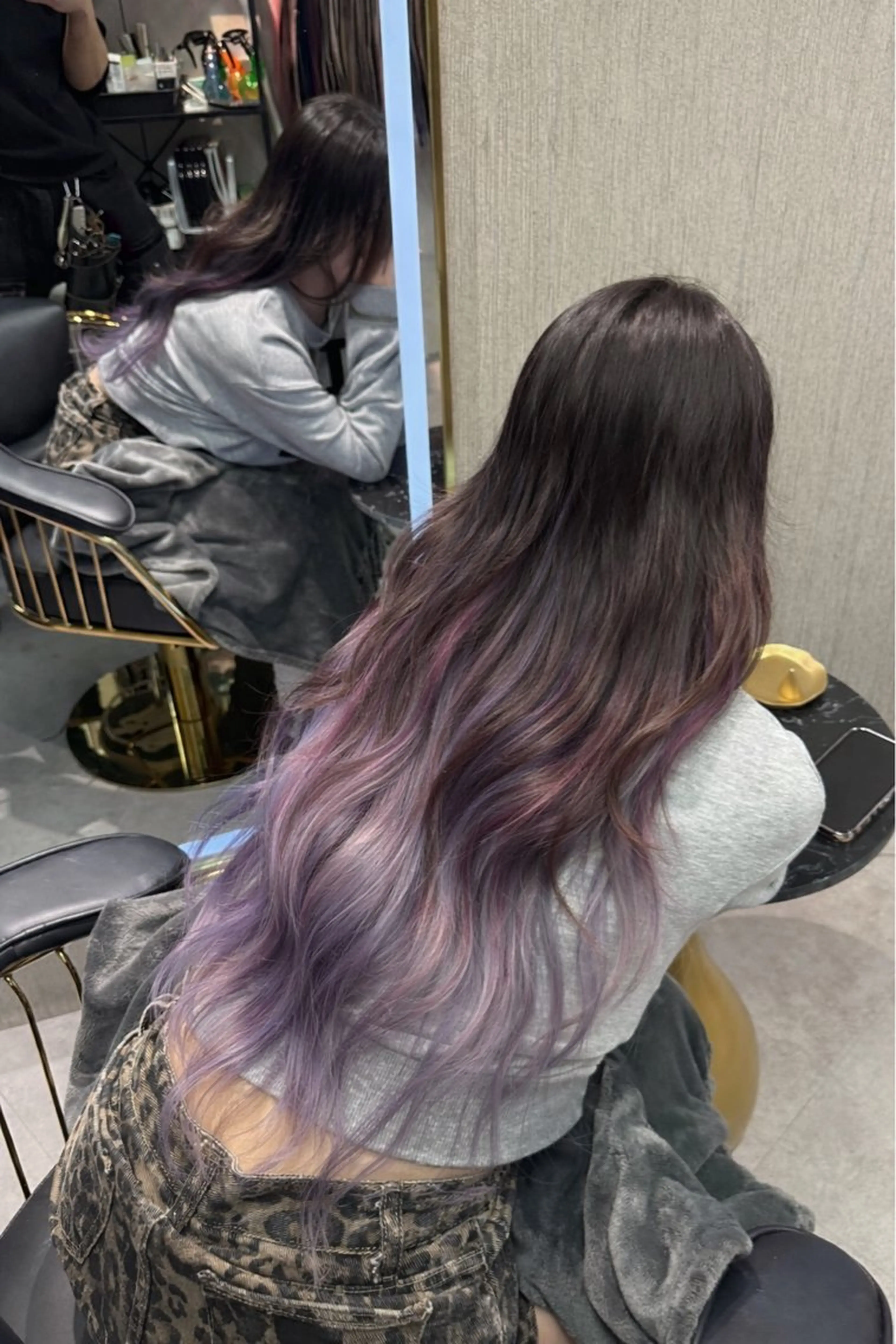 【ブリーチなしデザインハイトーン！？】プルエクステで作るハイトーンデザインカラーの写真