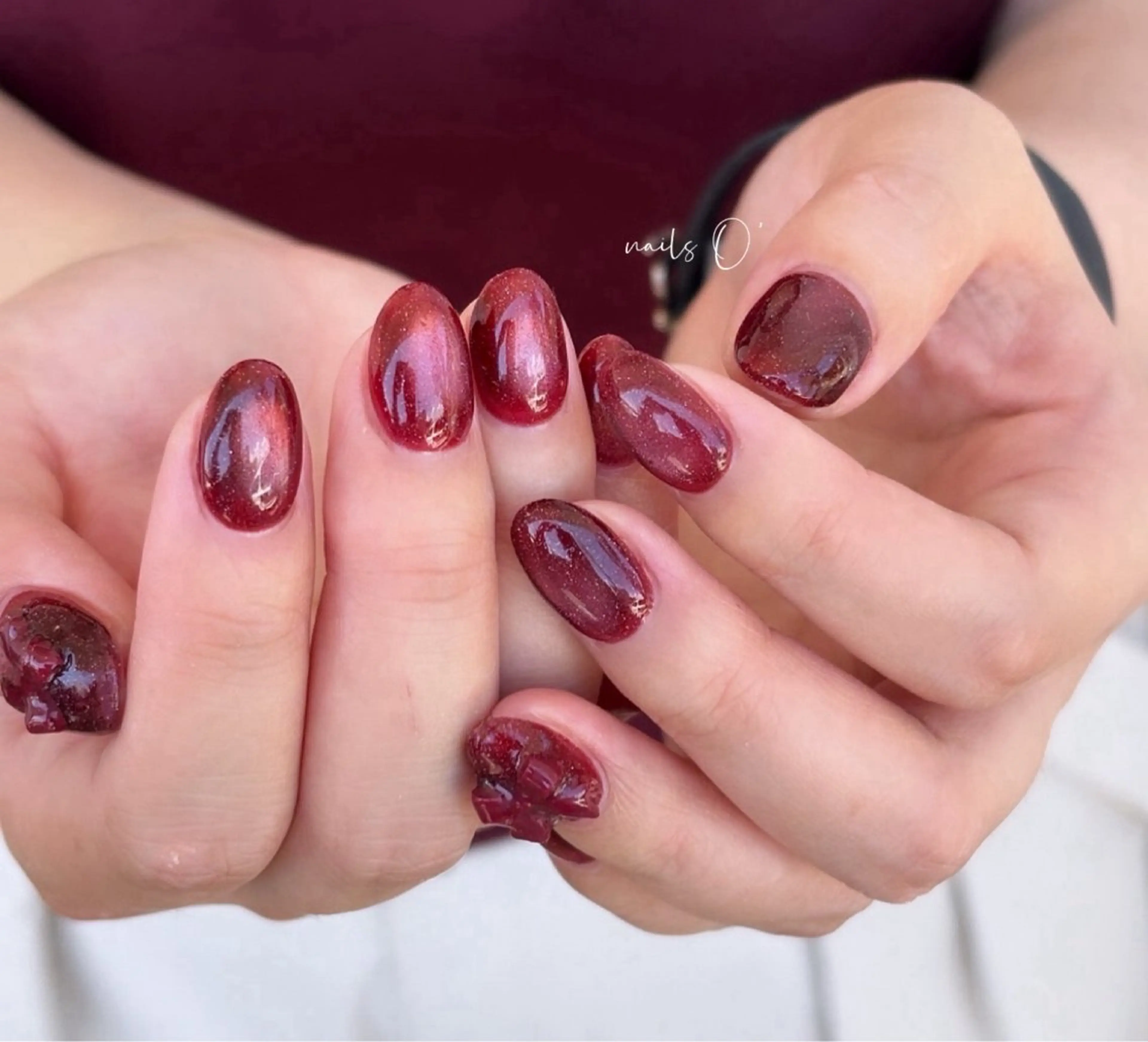 ネイル 大人可愛いネイル🎗 Hinaのネイルデザイン