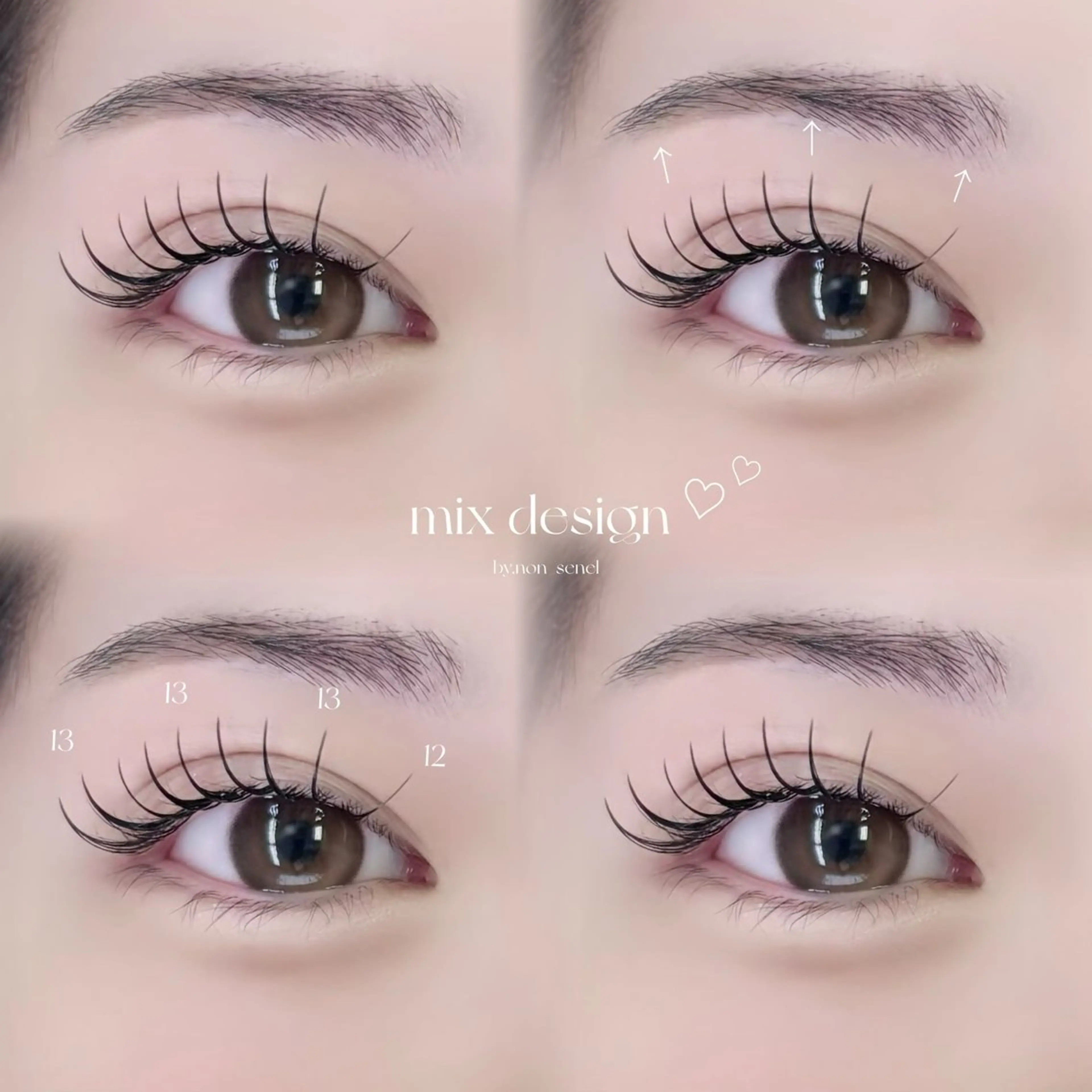 マツエク・マツパ 韓国風束感まつ毛🩵 Nozomiのマツエク・マツパデザイン