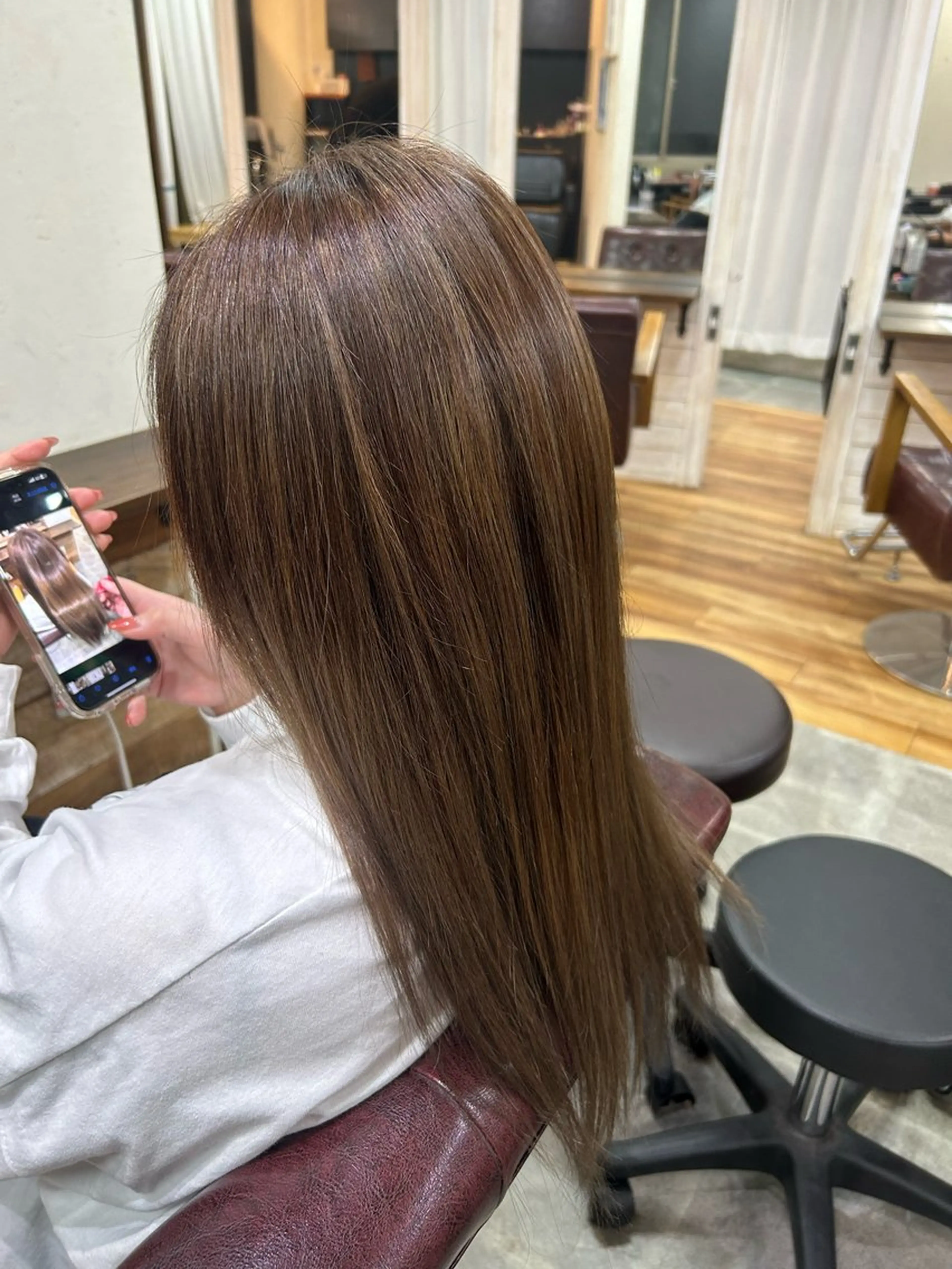 セミロング カラー セミロングパーマ ブリーチ ダブルカラー ハイライトカラー イルミナカラー メンズパーマ 髪質改善☆有馬のヘアスタイル