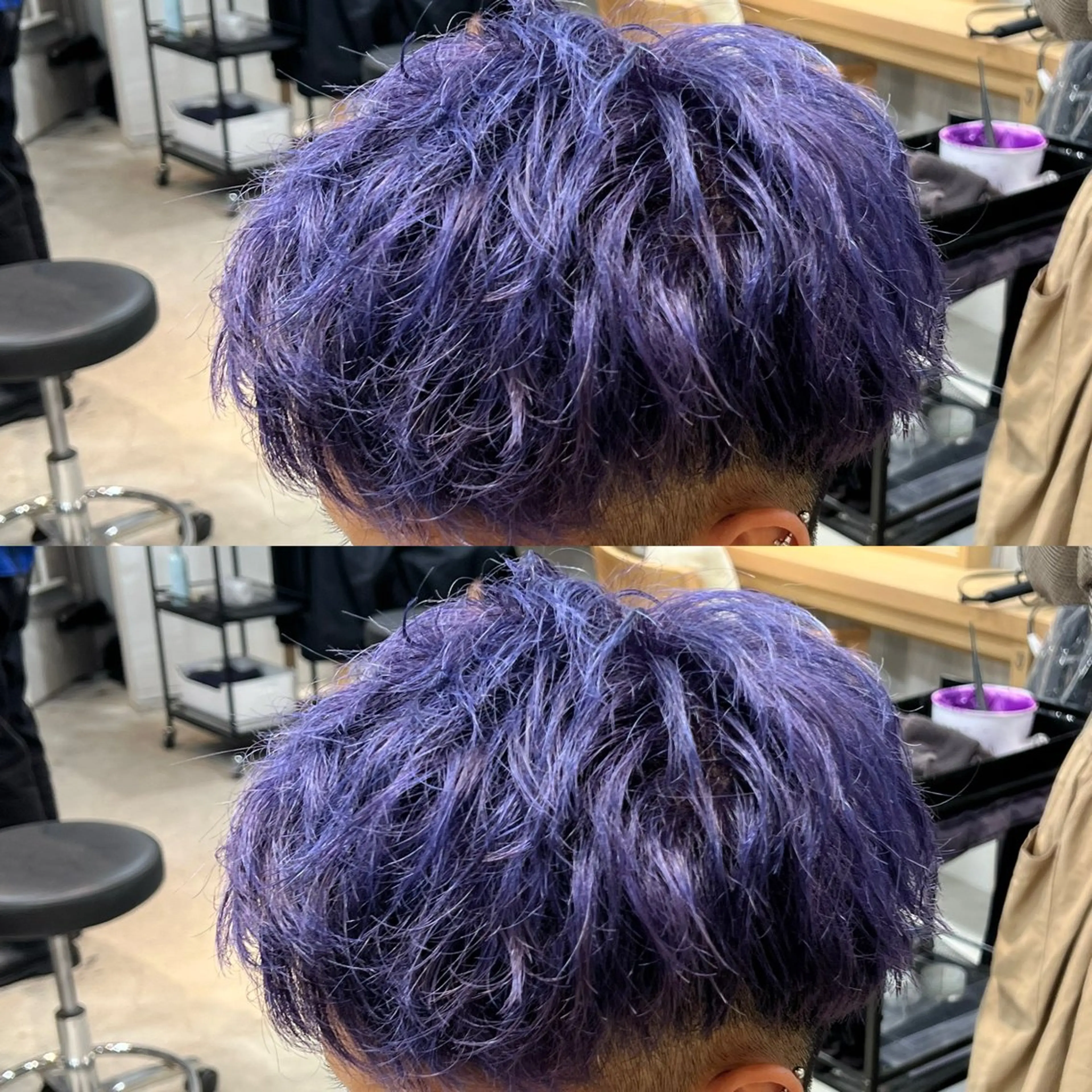 大人気ミニモ学割⭕️🌈ブリーチ+オンカラー🌈+2step treatment+超音波アイロン付+カット✂️の写真