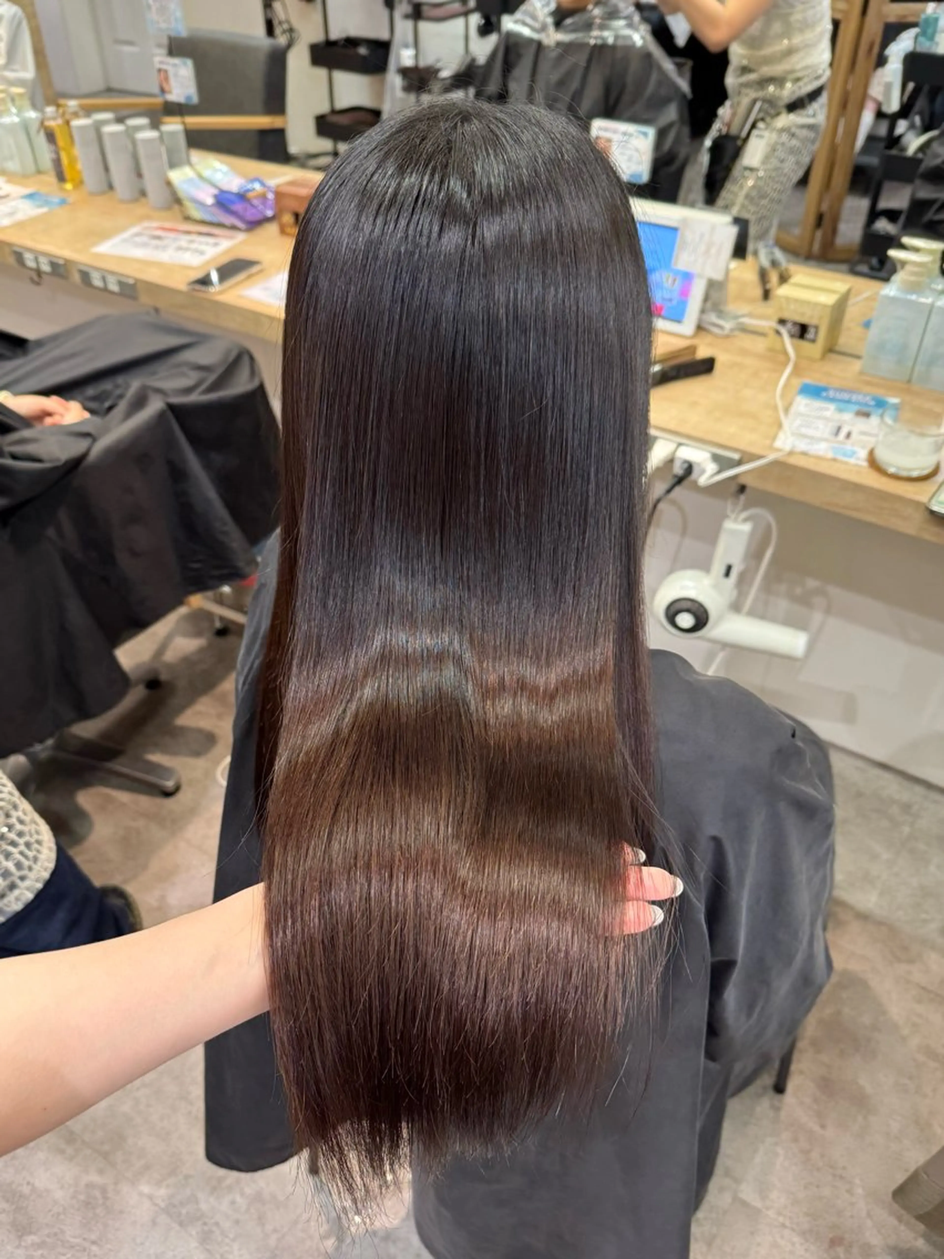 ロング 髪質改善 トリートメント 縮毛矯正/エクステ ヘアアレンジ/ひふみのヘアスタイル