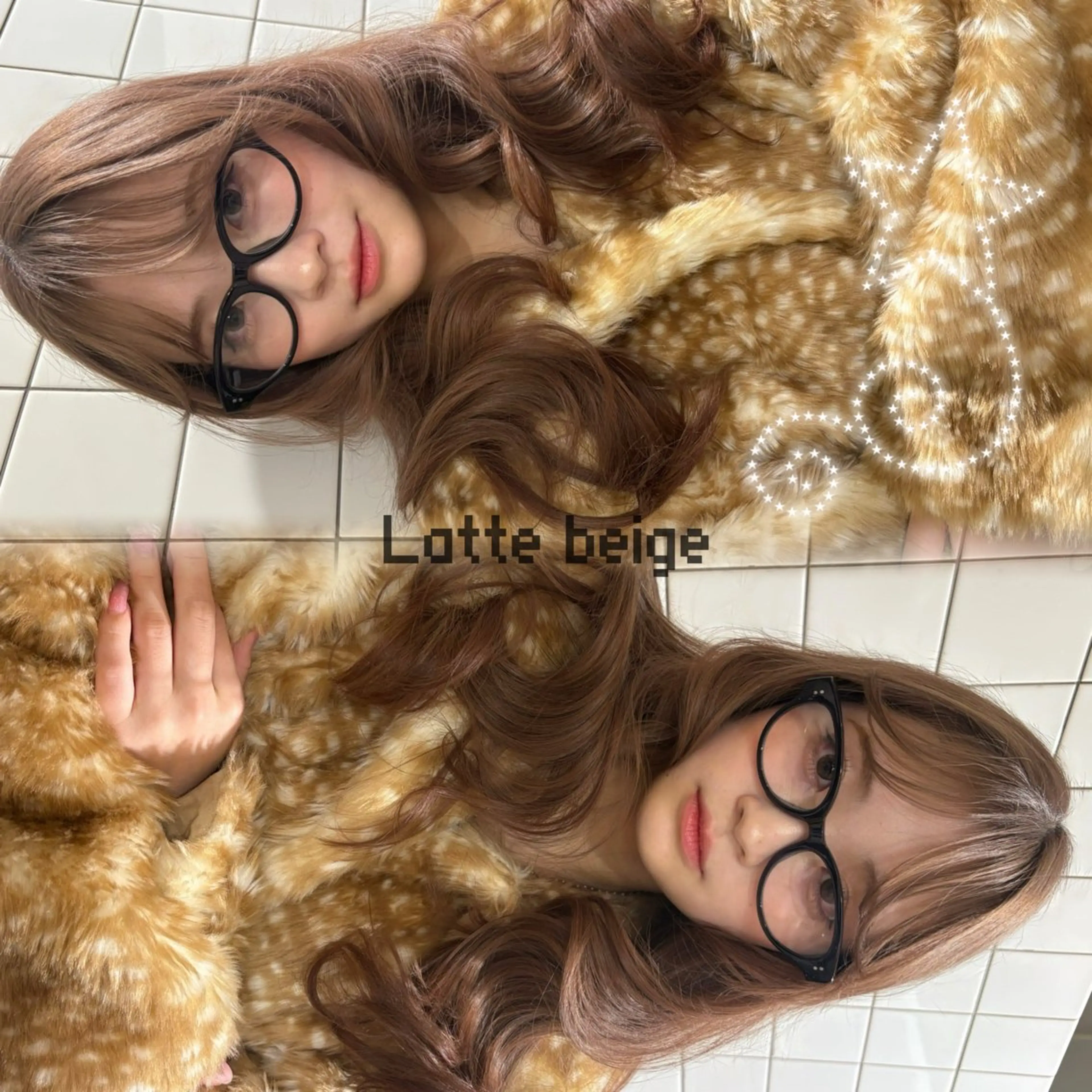 ロング カラー ベージュカラー ブリーチ 透明感カラー ラテベージュ カット ヘアカラー トリートメント kanami/ 中崎町美容室のヘアスタイル