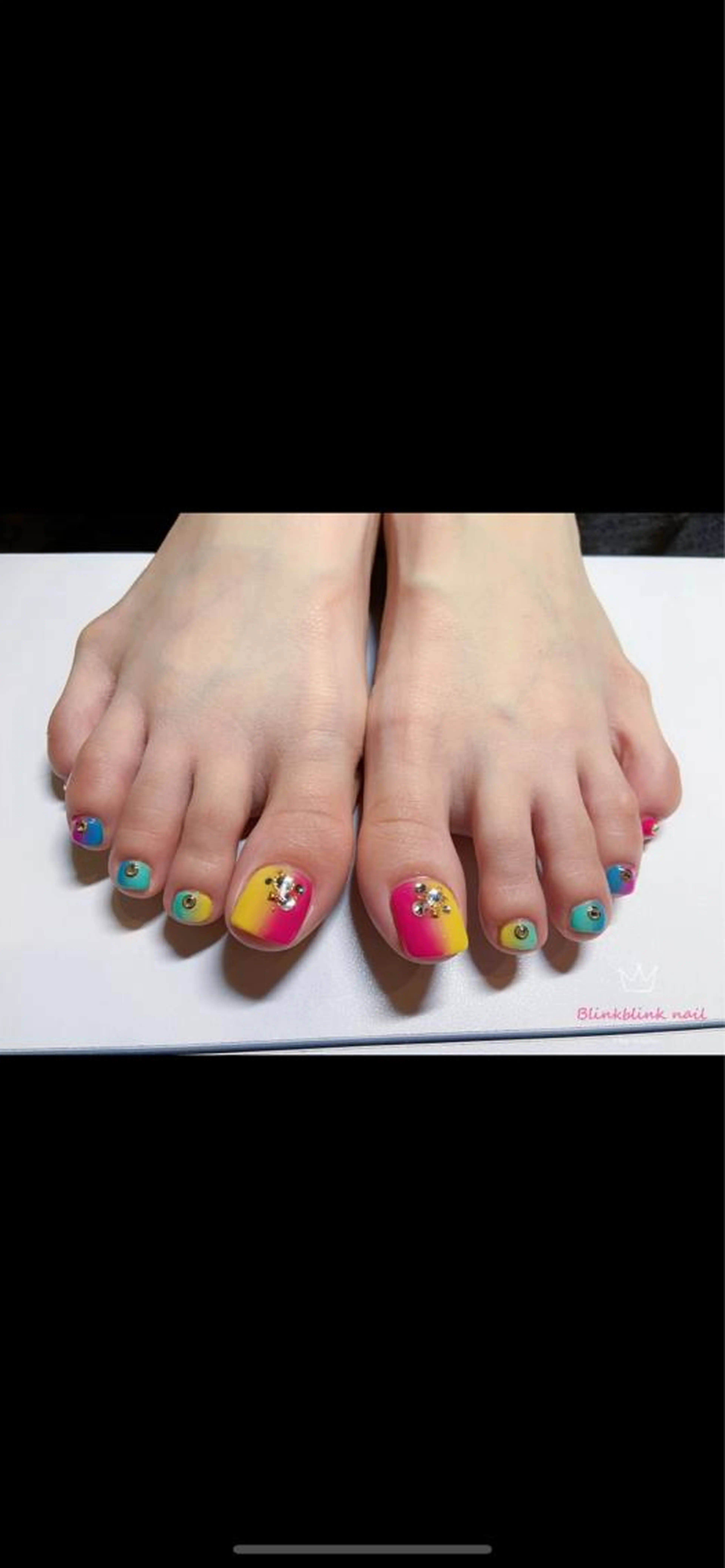 ★フット親指デザインコースカラーの変更or持ち込み可。特殊パーツ可(別途料金)3D or キャラクターは含まれませんの写真