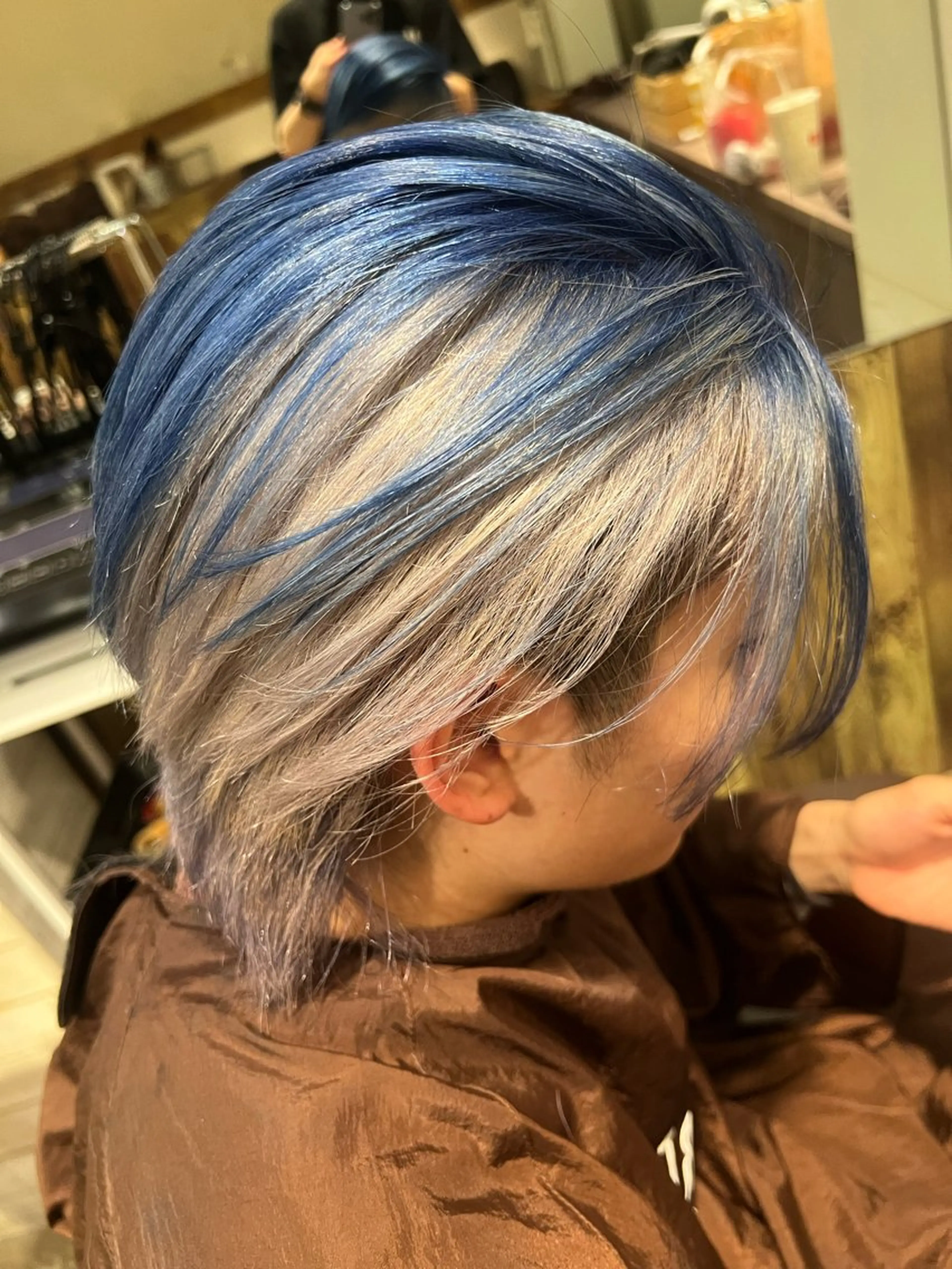 カラー メンズ ヘアカラー 透明感デザインカラー /髙橋/白髪ぼかし可のヘアスタイル