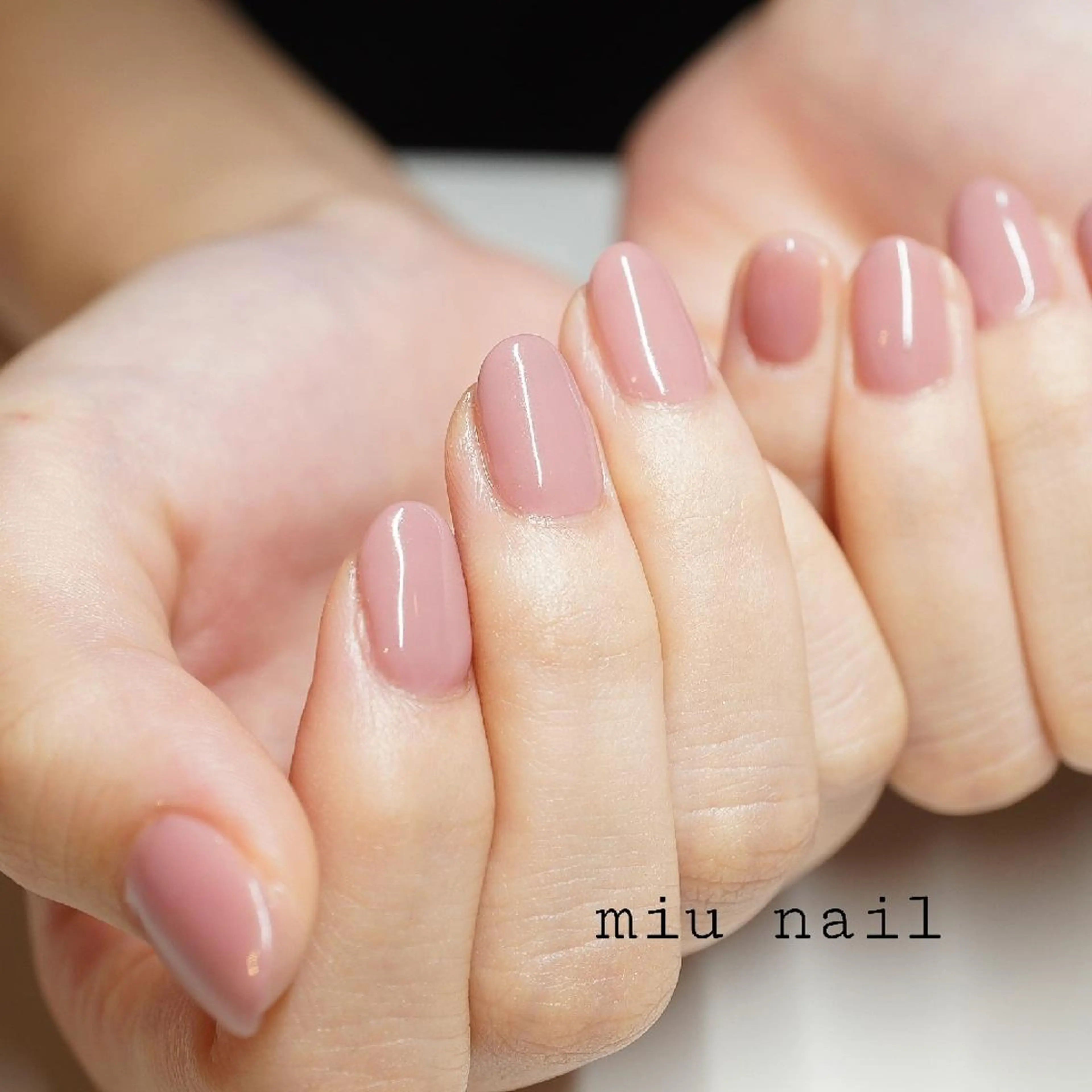 ネイル ピンク シンプルネイル MIU  nailのネイルデザイン