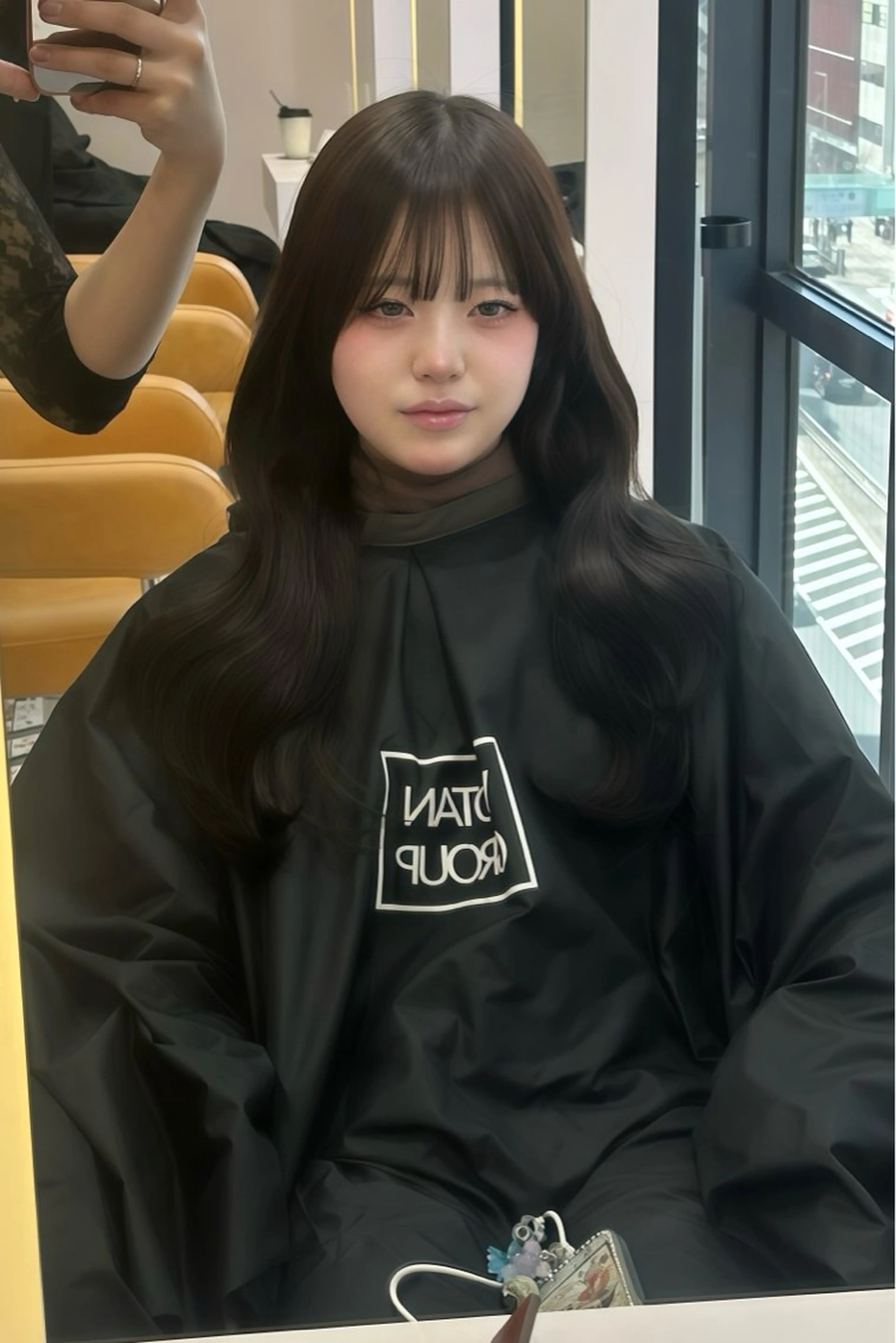 ロング カット ヘアカラー トリートメント 原宿／ワンホンヘア SAAYA🖤のヘアスタイル