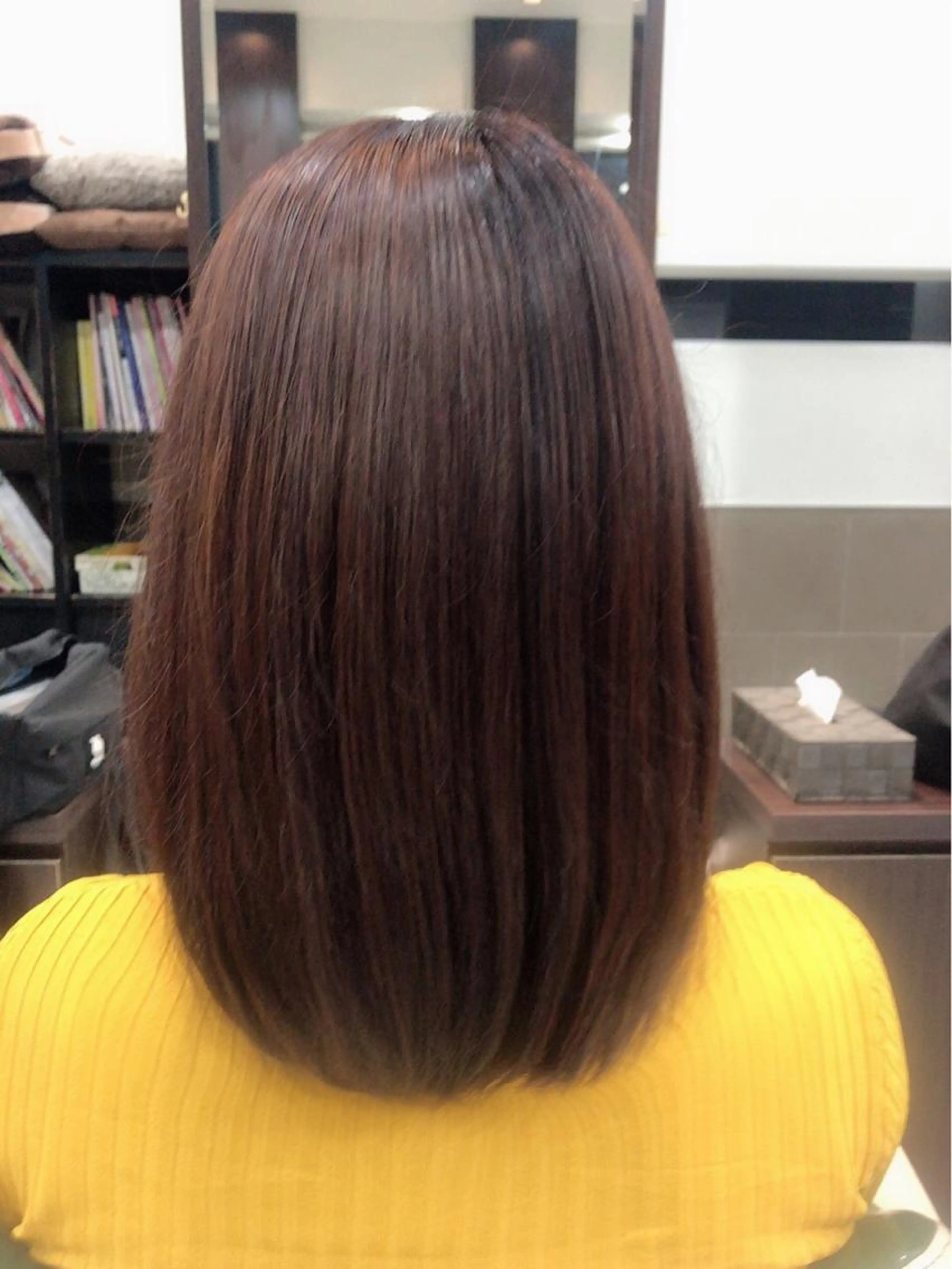 💙縮毛矯正＋トリートメント💙(ストレート)🧞‍♂️強い癖でも真っ直ぐサラサラ髪🧞‍♂️の写真