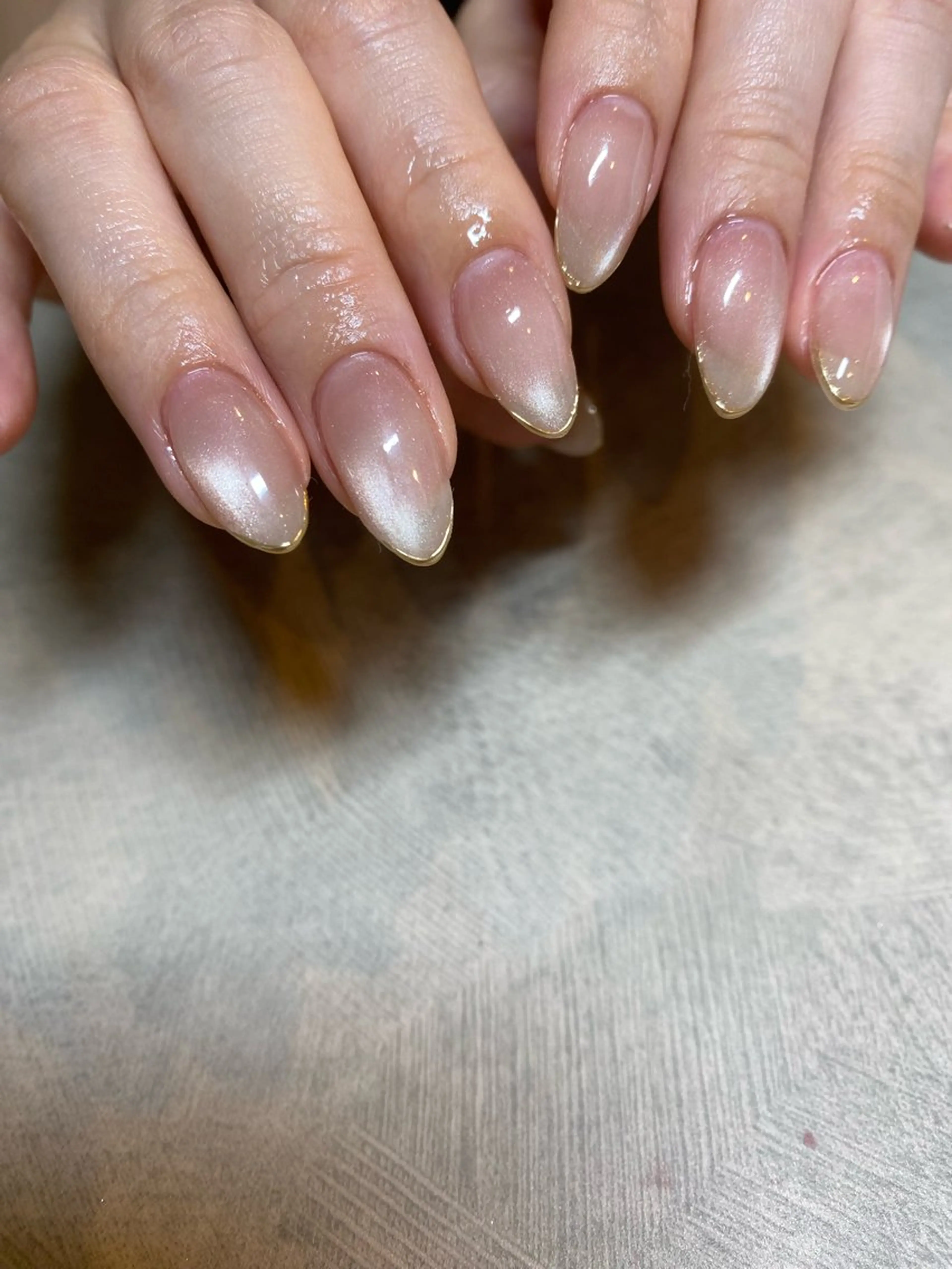 ネイル マグネットネイル ミラーネイル ハンドネイル 原留 久美子のネイルデザイン