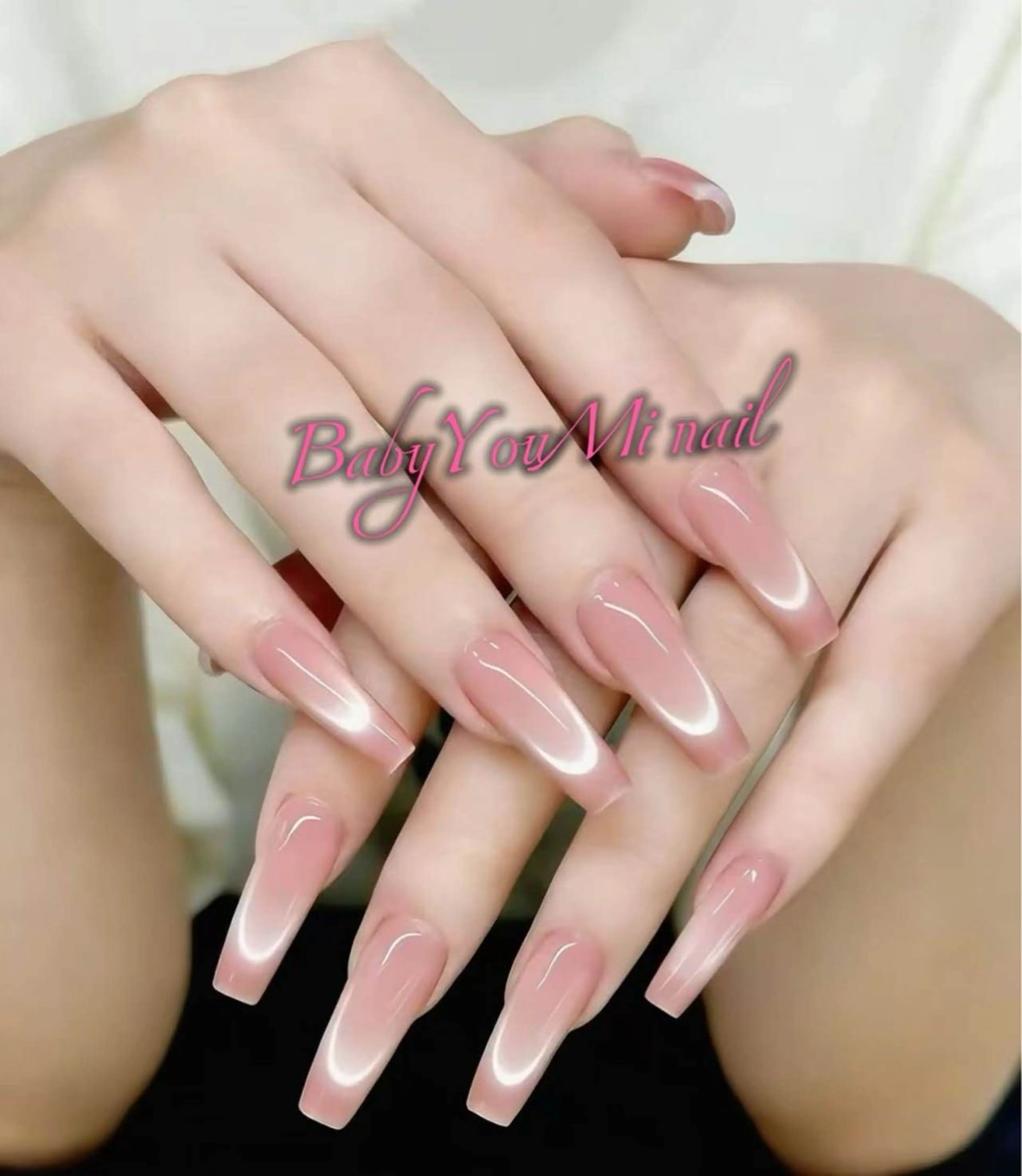 ネイル オーロラネイル チークネイル 成人式 フットネイル フレンチネイル ハンドネイル BabyYouMi nailのネイルデザイン