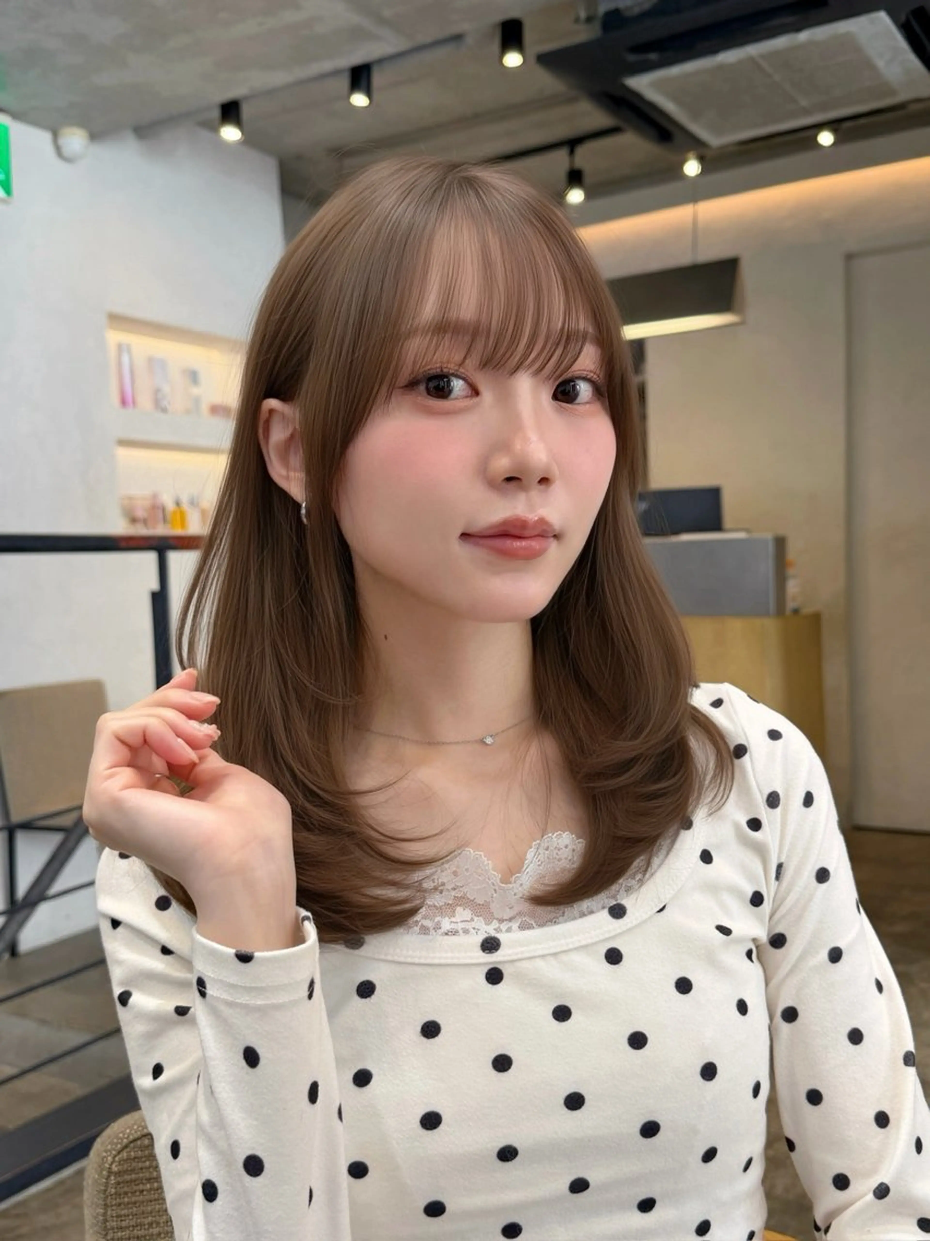 ミディアム レイヤーカット 森下 颯太のヘアスタイル