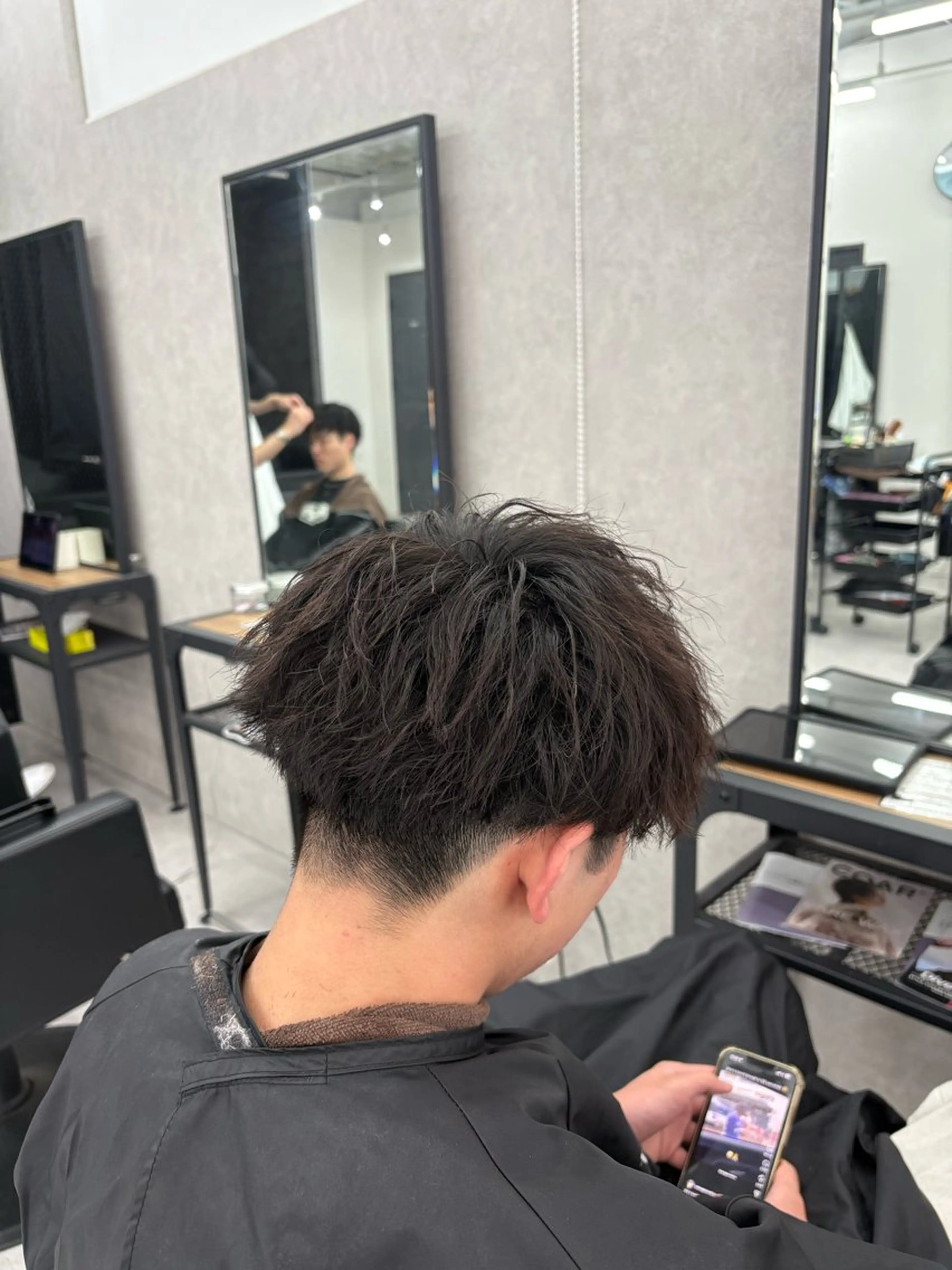 パーマ メンズ カット パーマ 武井 蓮汰のヘアスタイル