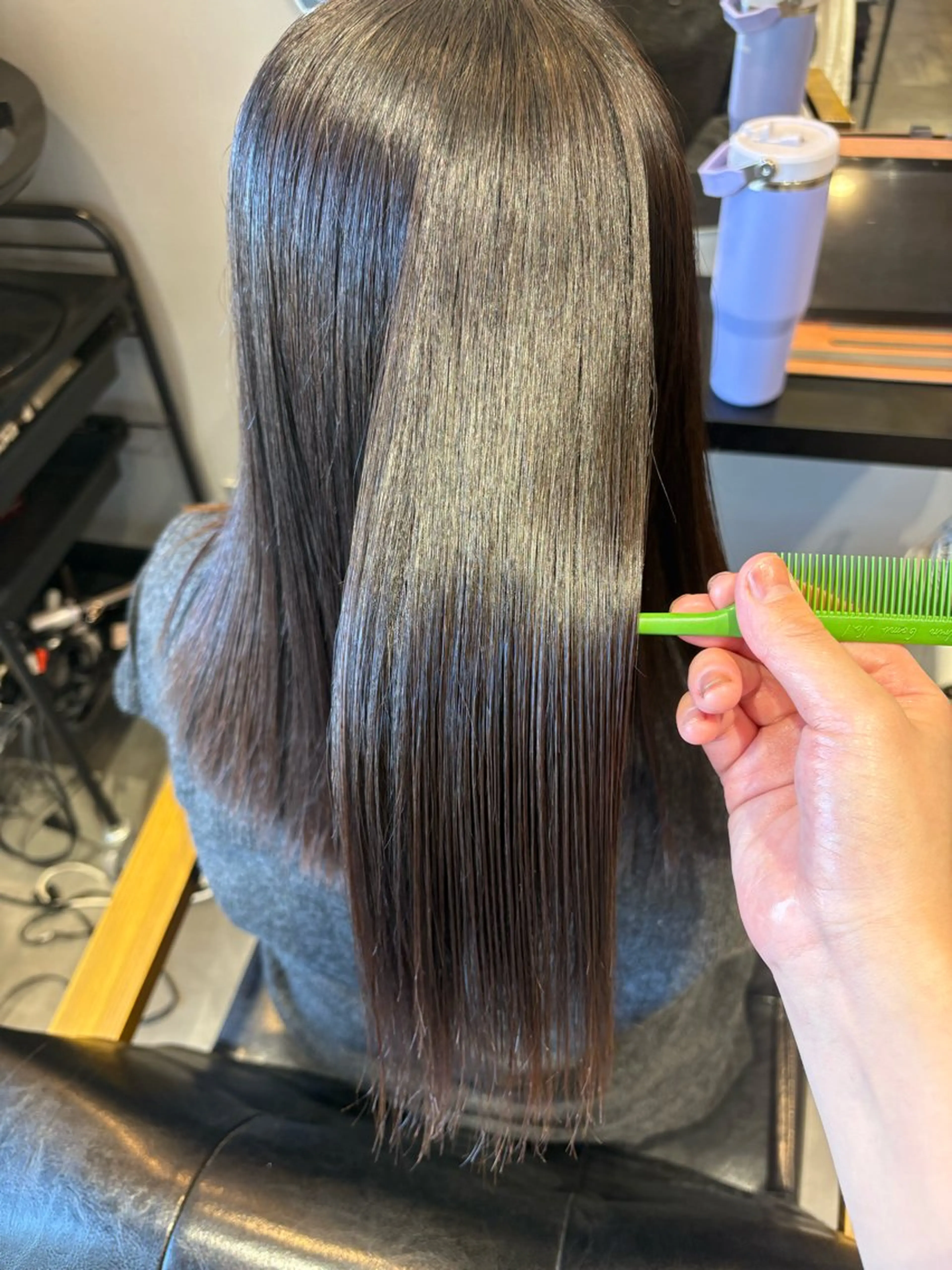 ロング カット 縮毛矯正 小堀 いぶきのヘアスタイル