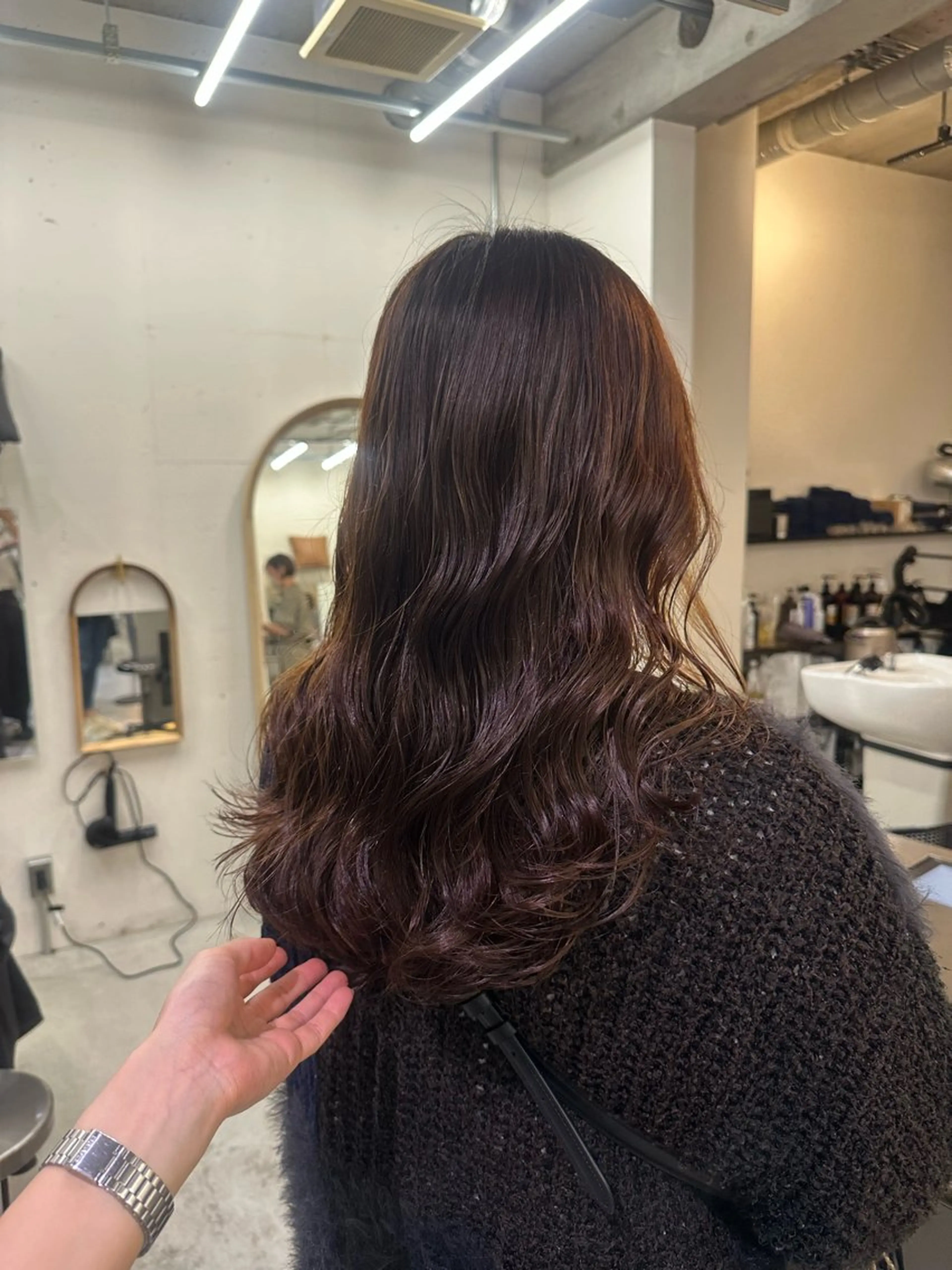 🍓1日1名ロングヘア限定🍓コテ巻き風パーマモデル(デジタルパーマ)の写真