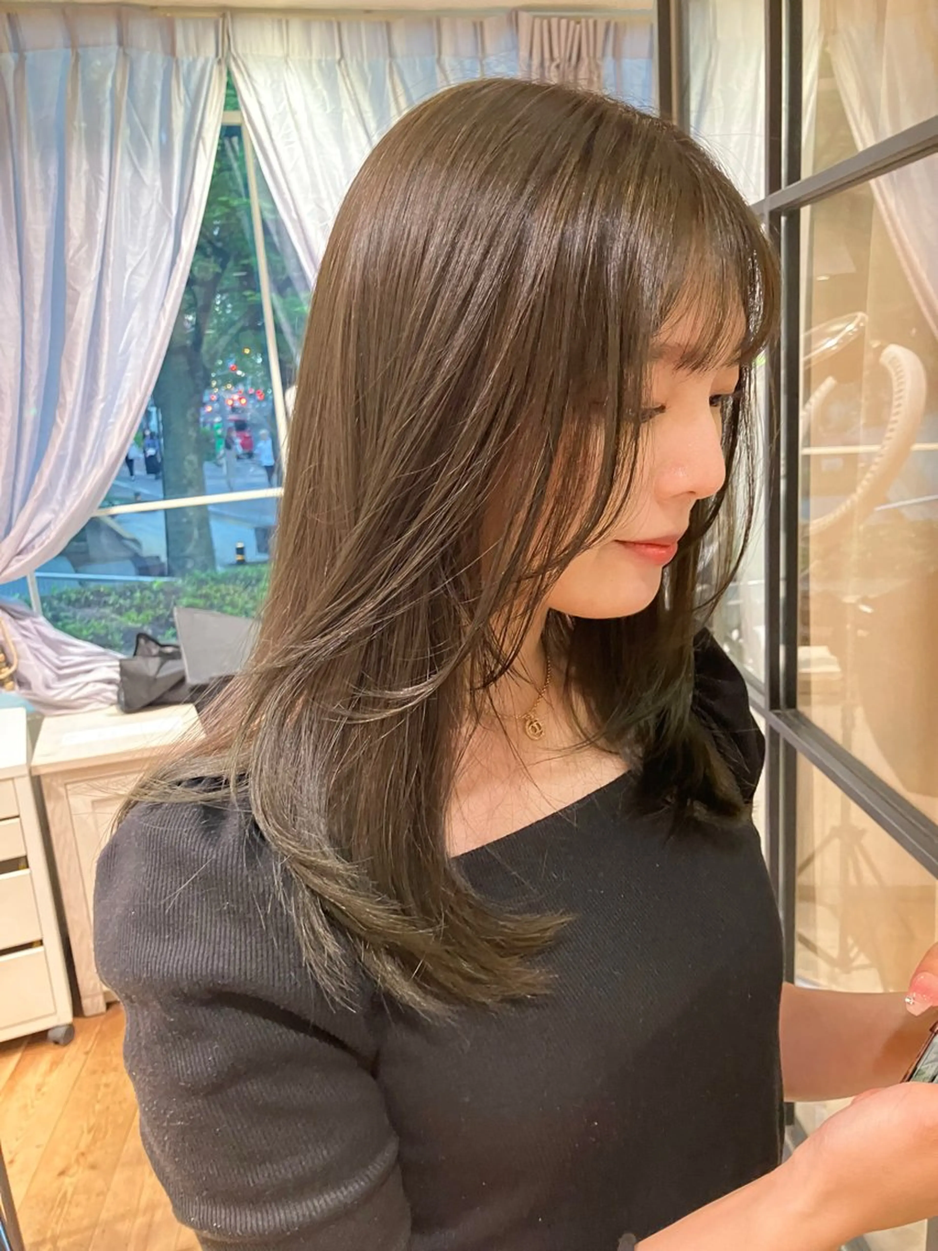 ロング レイヤーカット 梅田美容室/カット /Maoのヘアスタイル