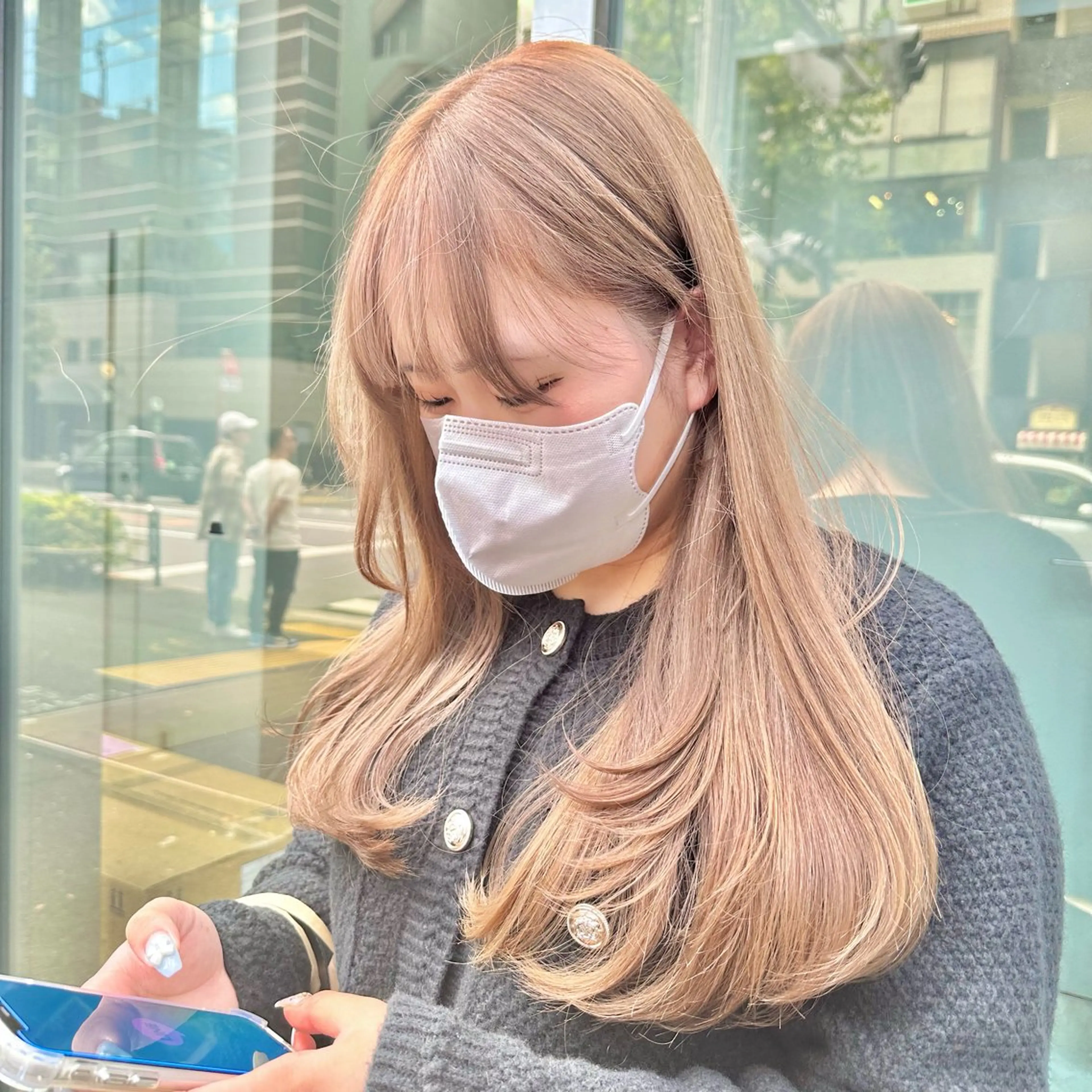 ロング ブラウンベージュ🤎 ブリーチなし🤎のヘアスタイル