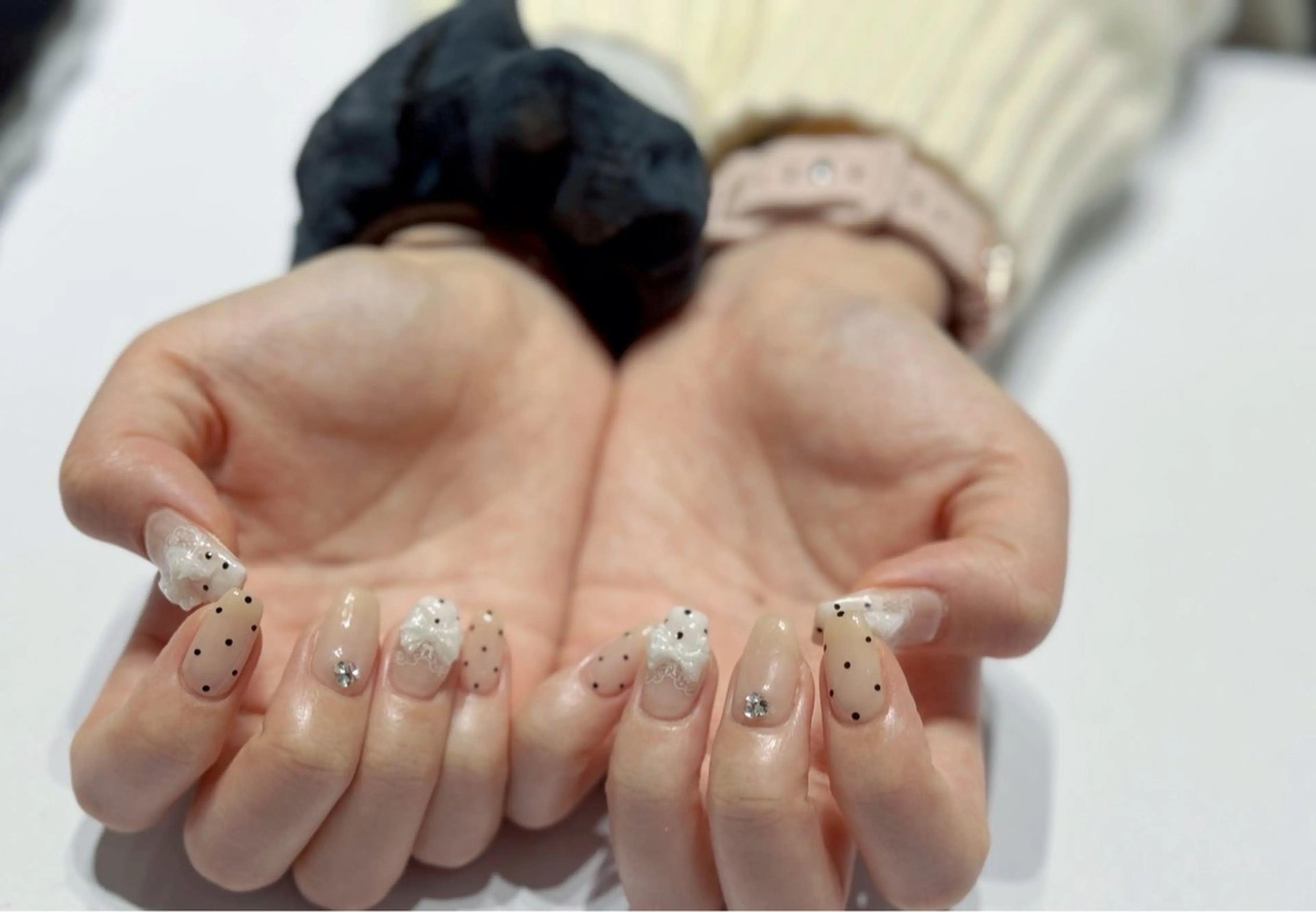 ネイル 持ち込み 清川 椿咲のネイルデザイン