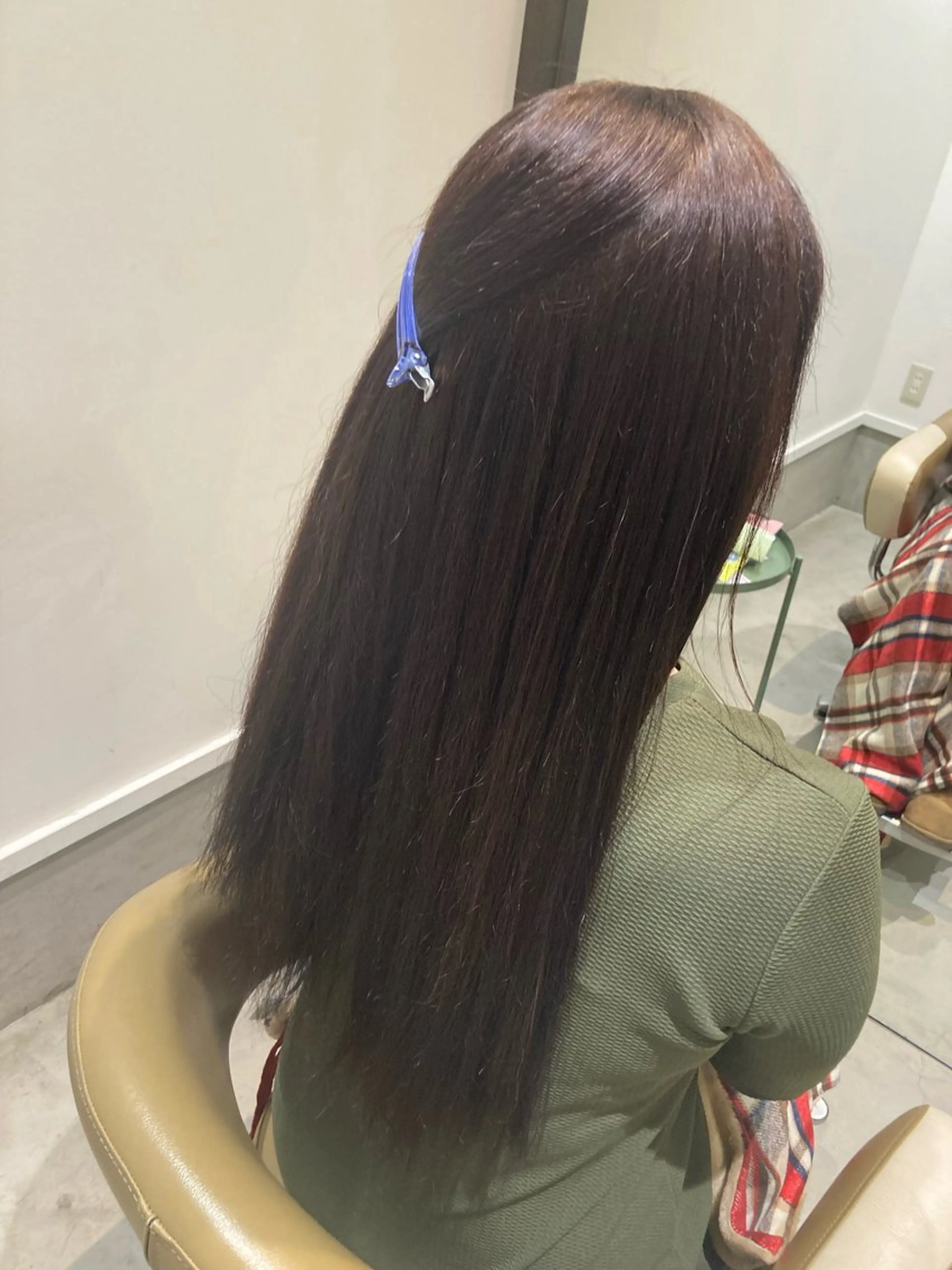 ロング カット 縮毛矯正 折本 沙織のヘアスタイル