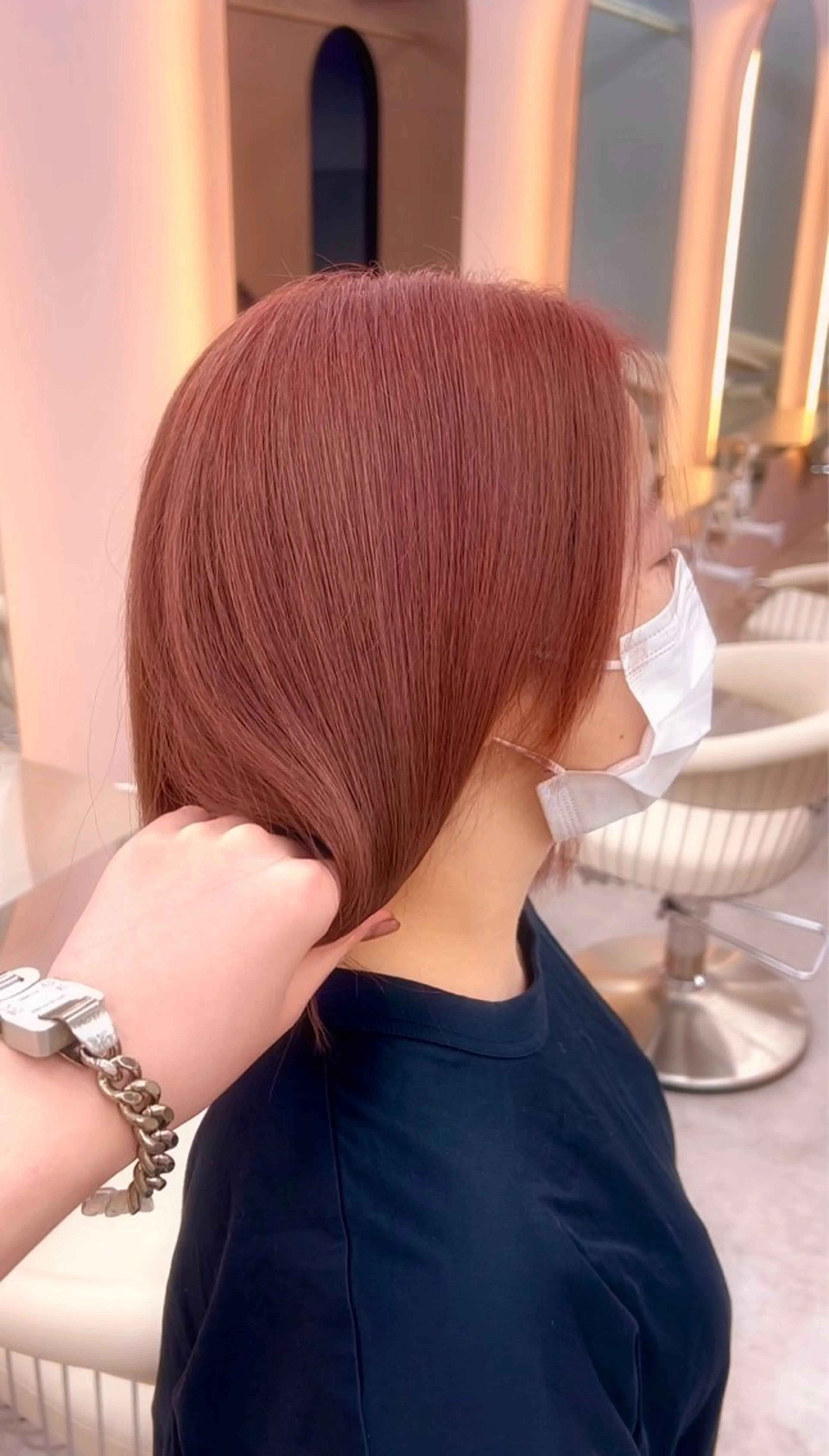 ミディアム カラー ブリーチ 宮嶋 蓮のヘアスタイル