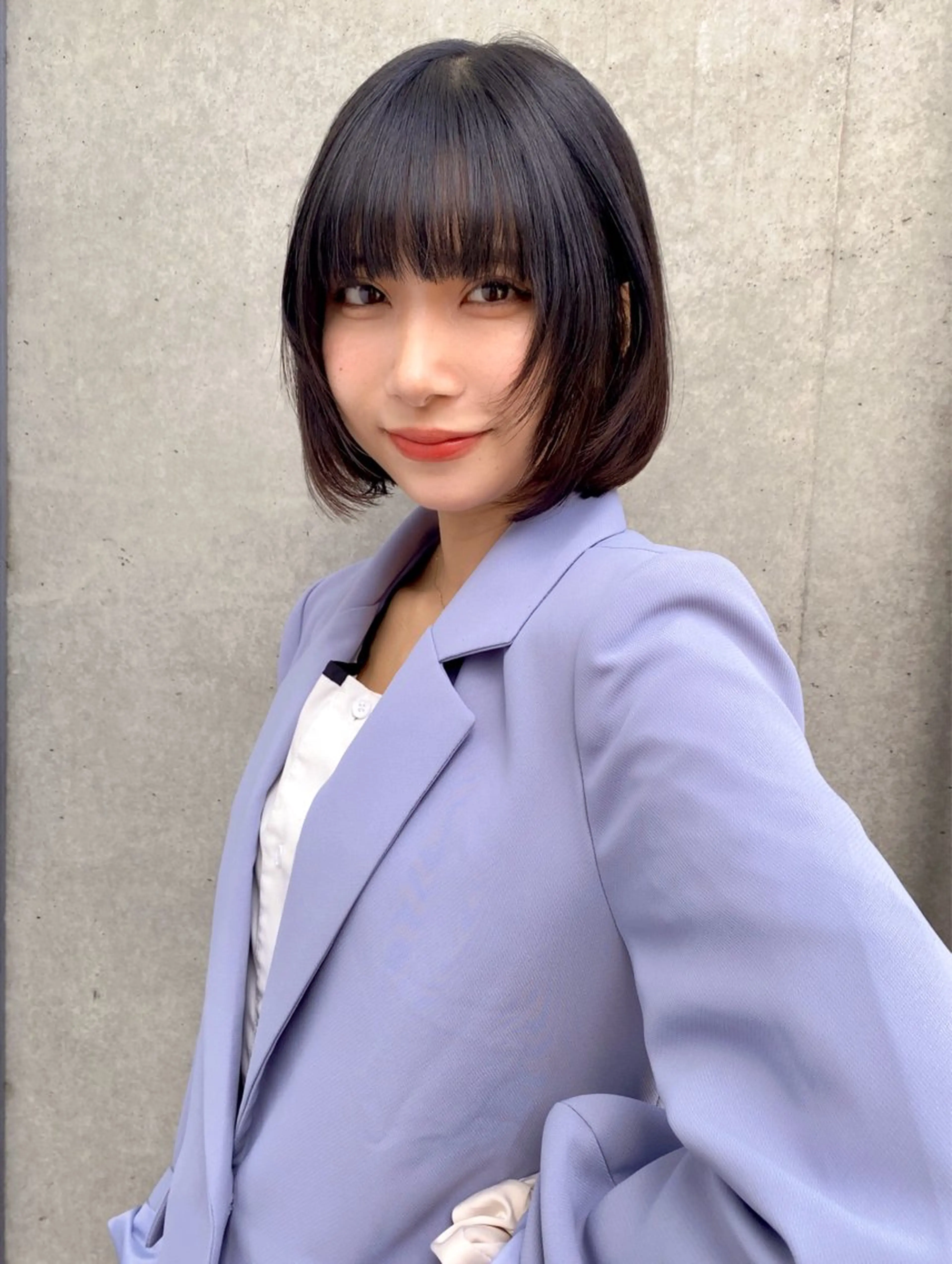 ショート カラー カット ヘアカラー トリートメント レイヤー/柔色 カラー/SAkiのヘアスタイル