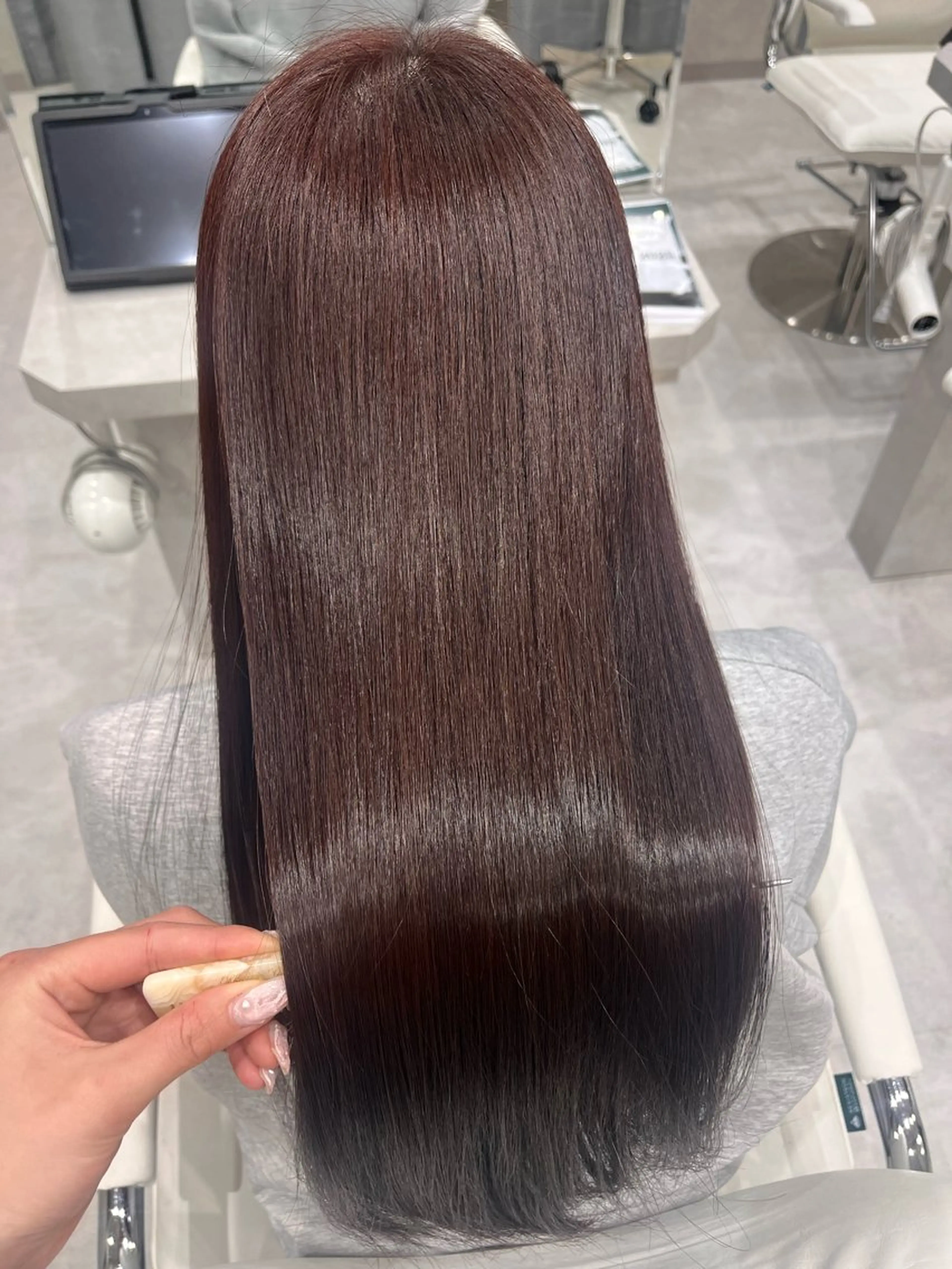 ロング カット ヘアカラー トリートメント 🇰🇷韓国ヘア 🇰🇷SAKURAのヘアスタイル