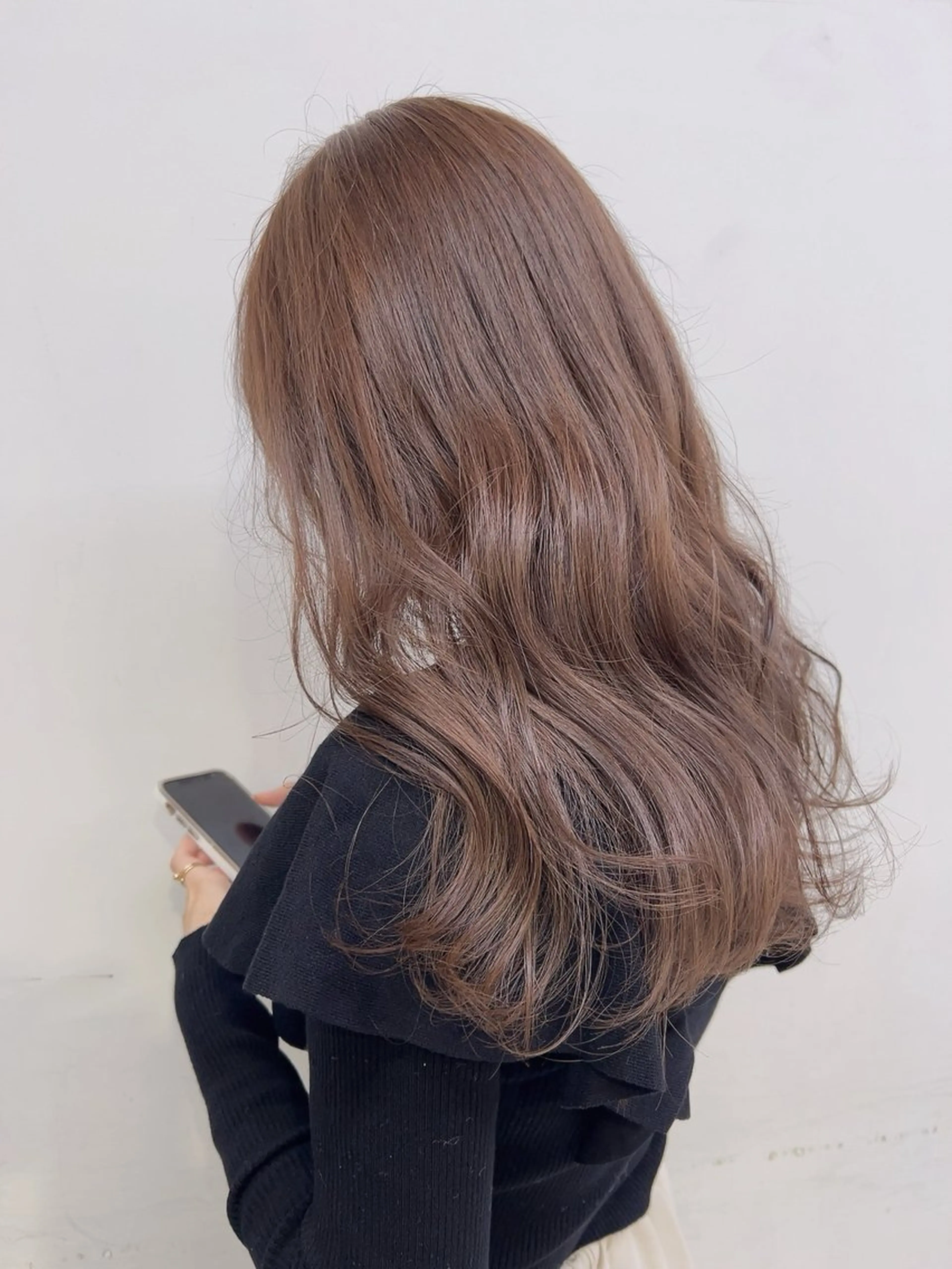 セミロング カラー ヘアカラー トリートメント ヘッドスパ 🥞ベージュ系カラー 【すずきりほ】🥞のヘアスタイル