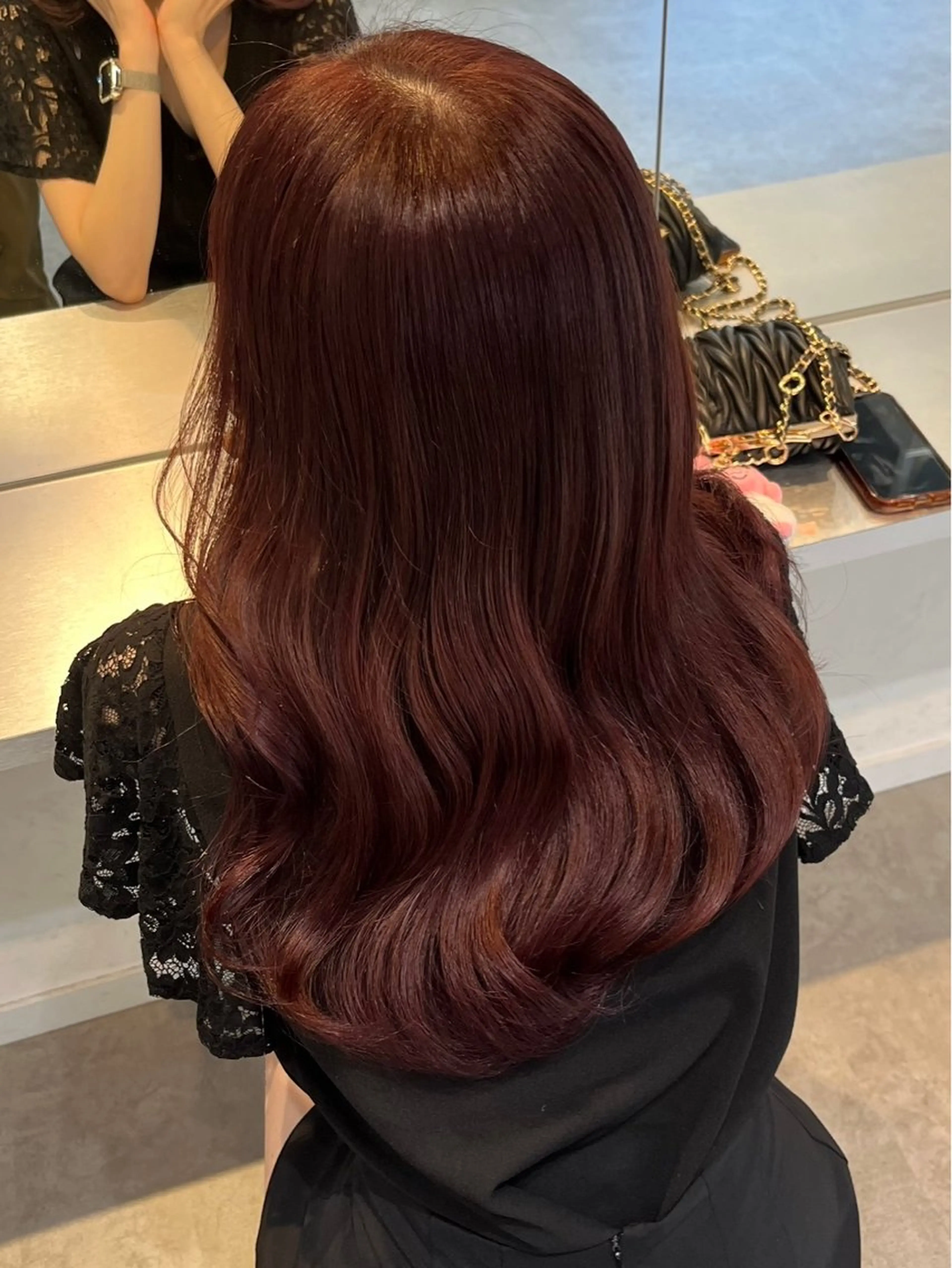 ロング カラー ヘアアレンジ カット ヘアカラー トリートメント ヘアセット 💎韓国ヘア/ 艶カラー💎souのヘアスタイル