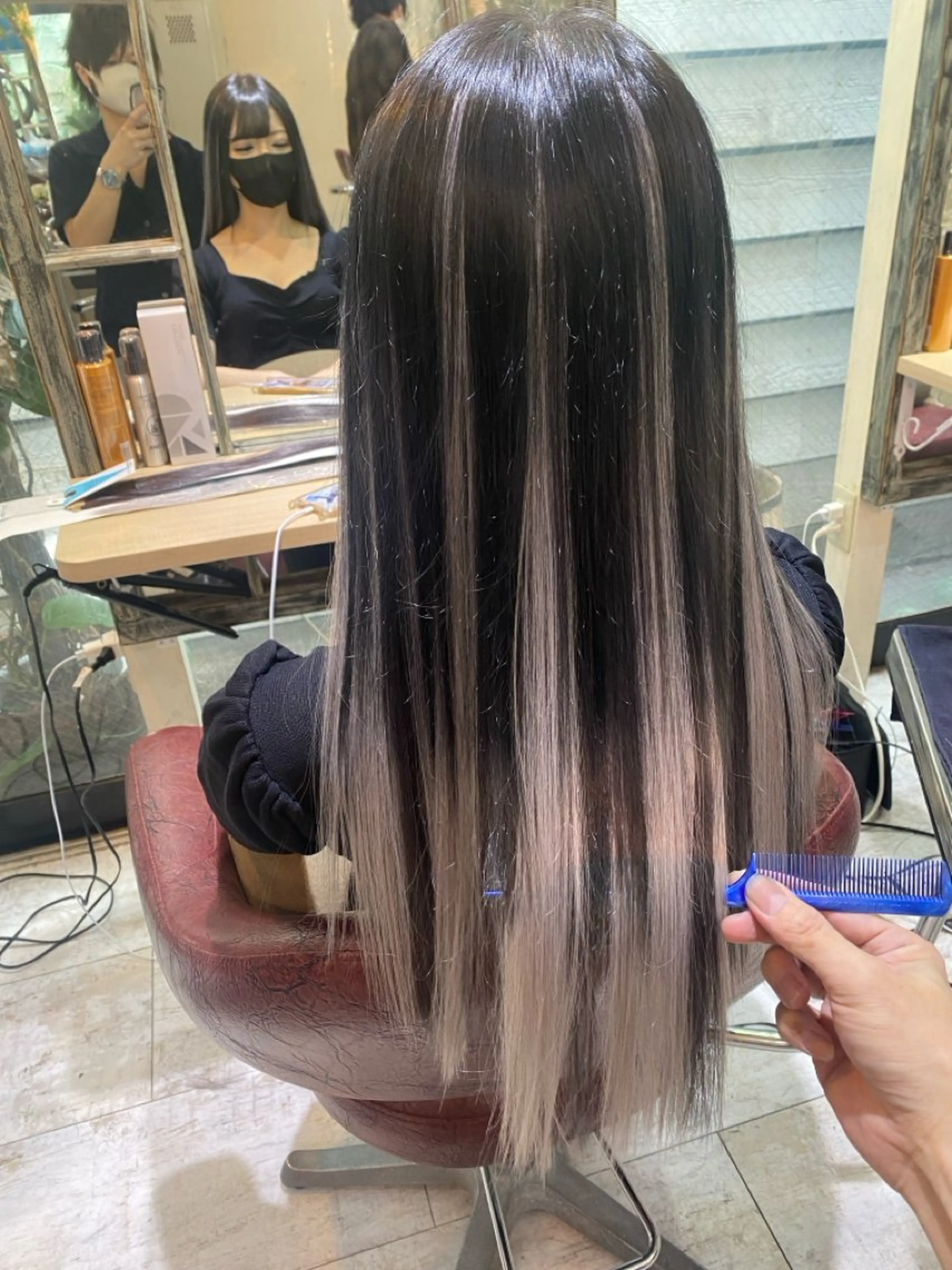 ロング カラー 6Dエクステ 鳥谷ミナトのヘアスタイル