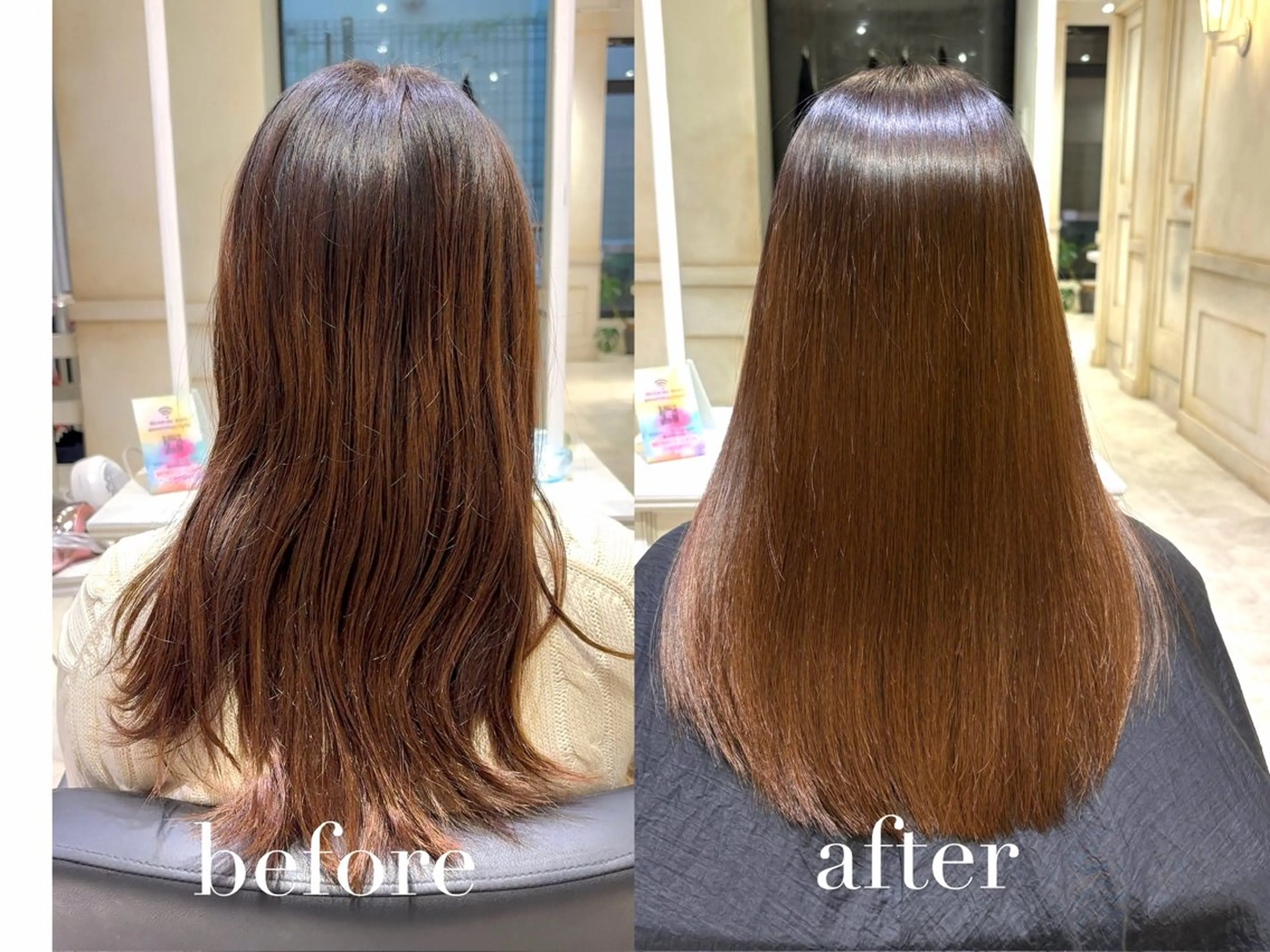 セミロング カット ヘアカラー 縮毛矯正 トリートメント 🟠髪質改善縮毛矯正 YUTO🟠のヘアスタイル