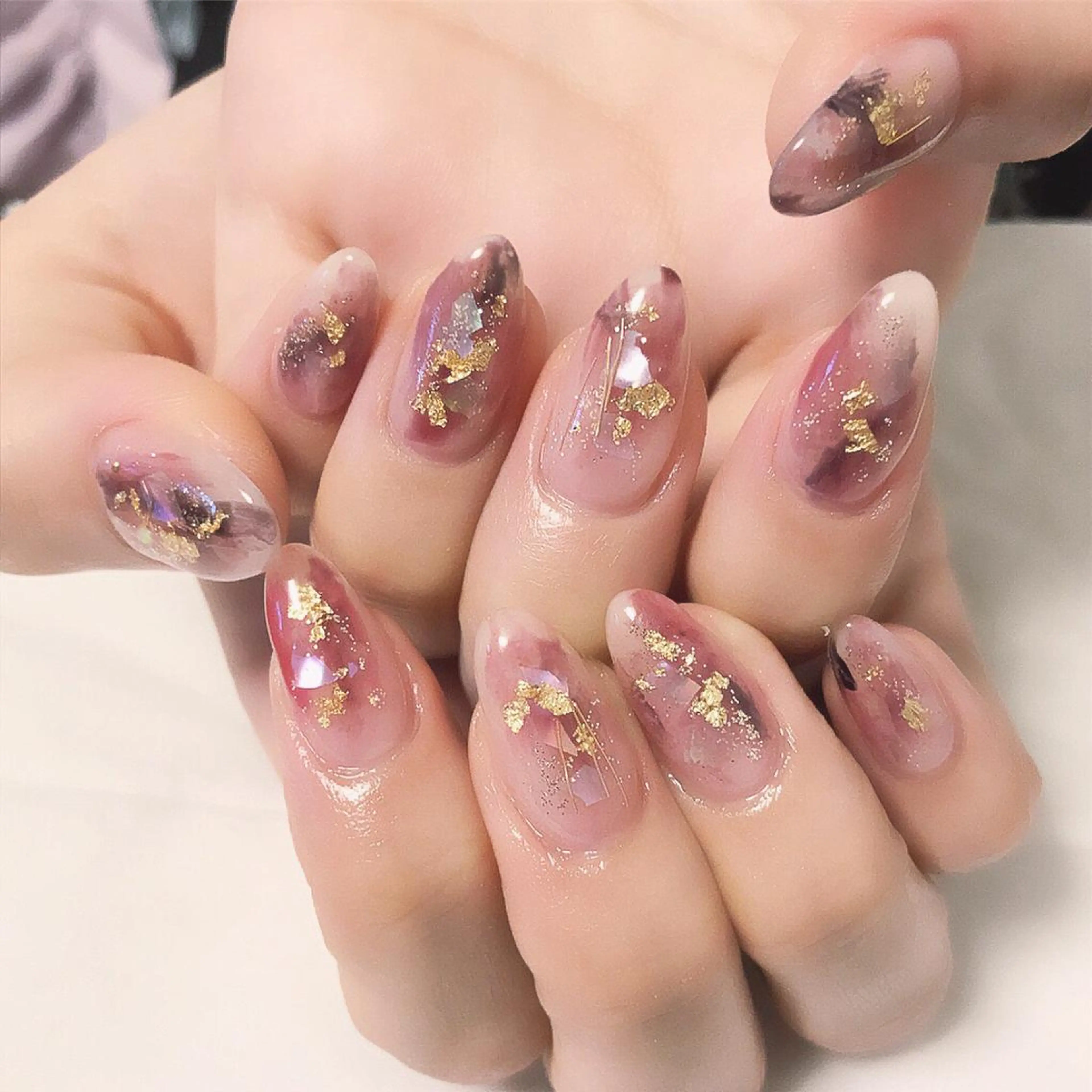 ネイル ニュアンスネイル 春ネイル ハンドネイル yumnail (ネイル&脱毛)のエステ・リラクイメージ