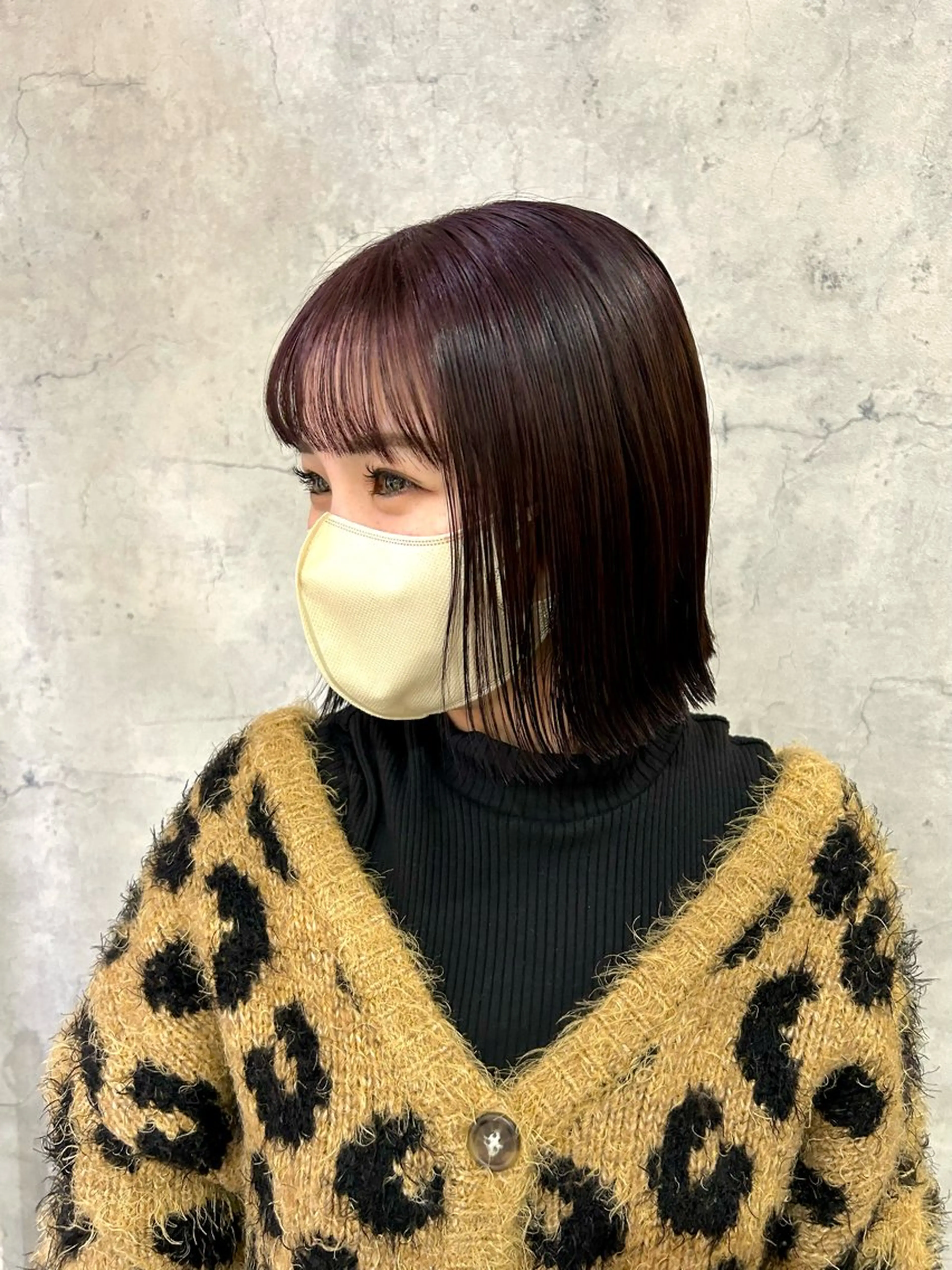 ショート カラー バイオレットカラー カット ボブレイヤー/ ブリーチ/miyuuのヘアスタイル