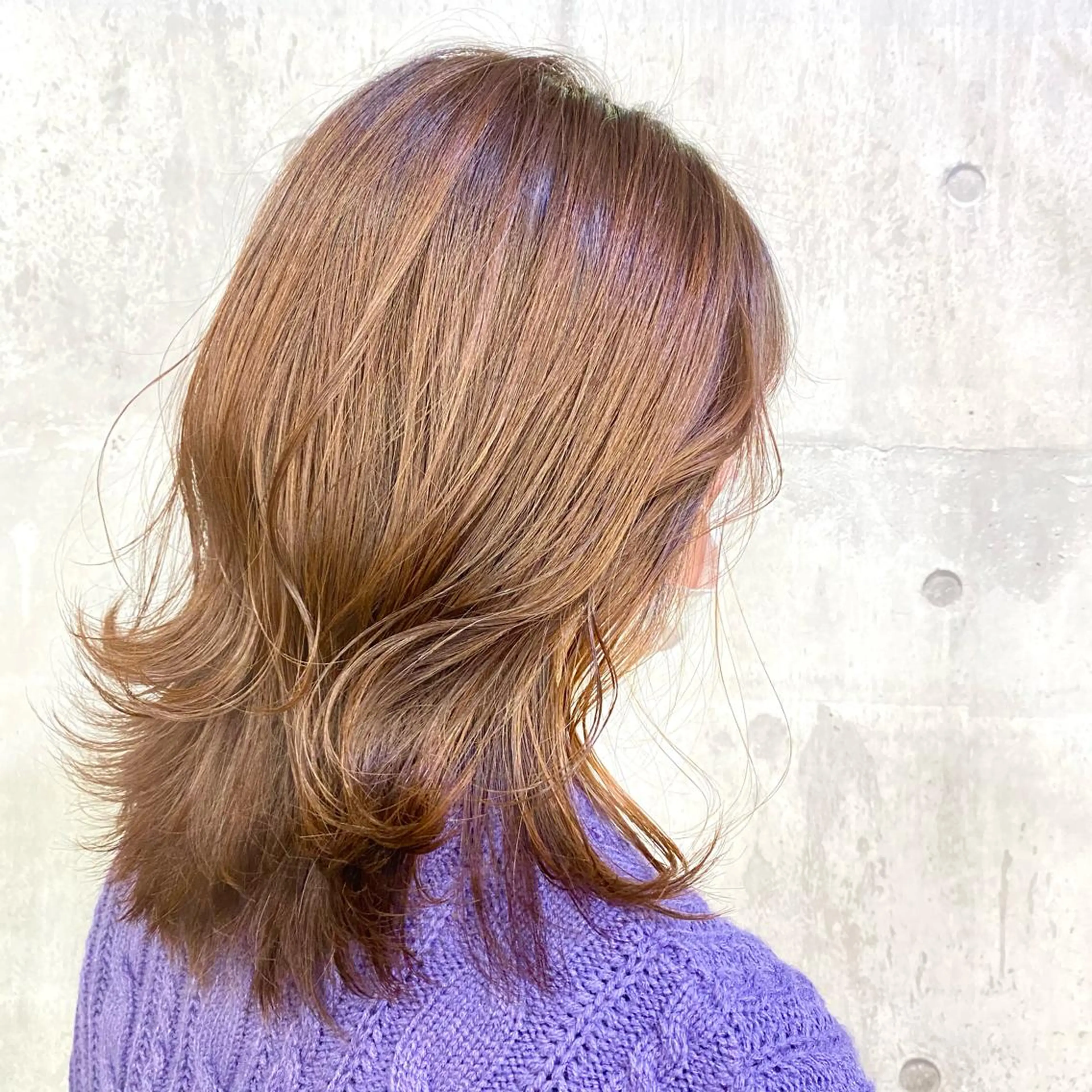 カラー オレンジ Life Nagiのヘアスタイル