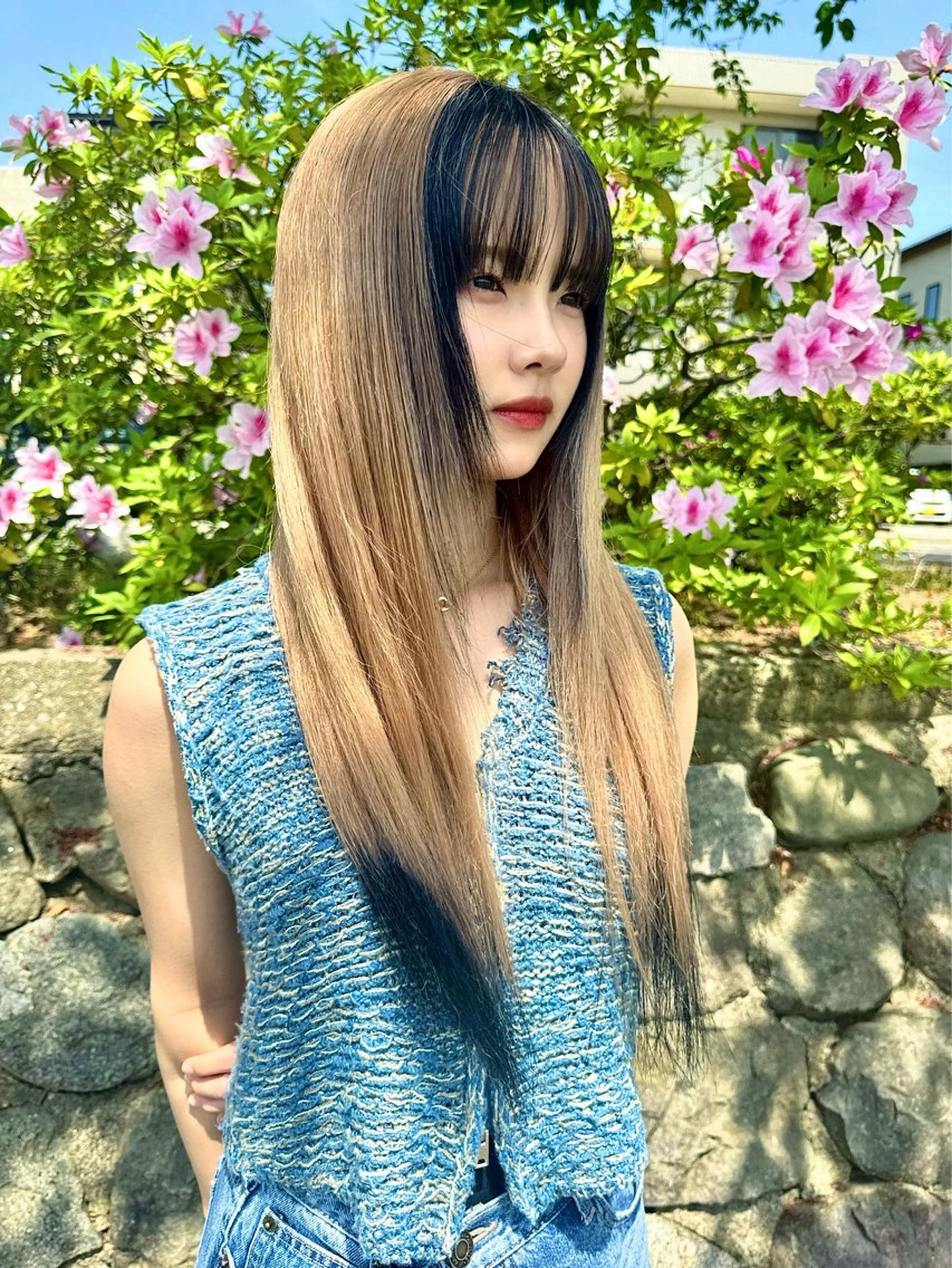 ロング ヘアカラー ダメージレス ハイトーン/たいきのヘアスタイル